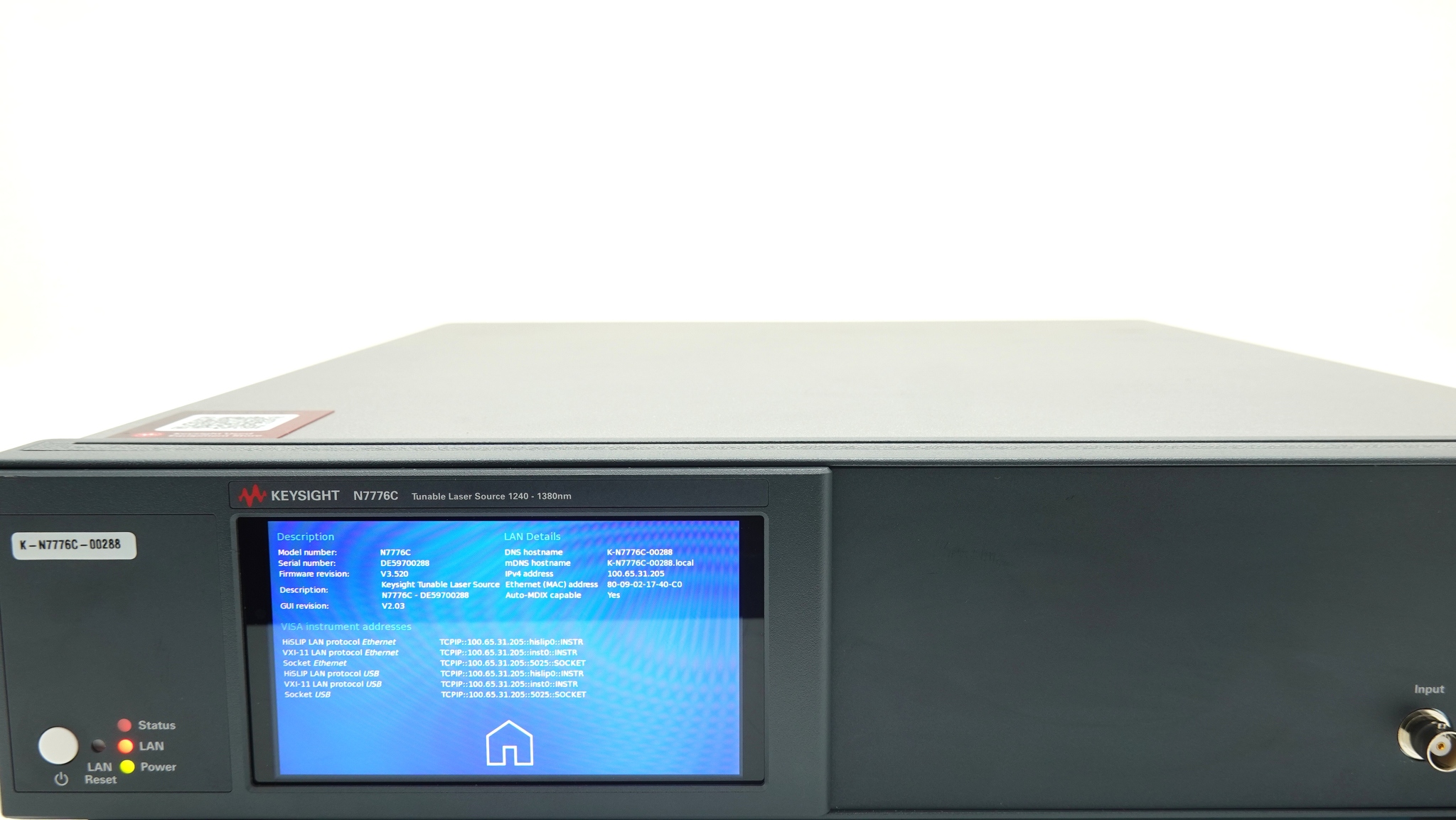 Keysight N7776C Tunable Laser Source / High Power and Lowest SSE / Top Line