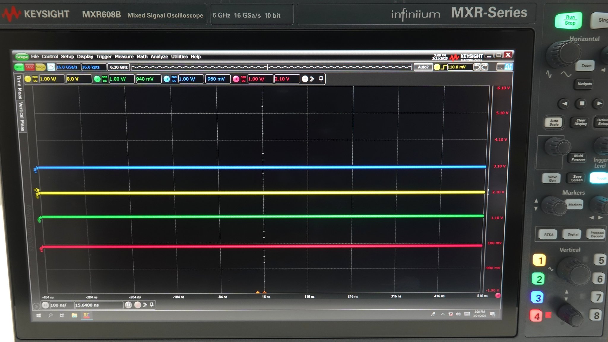Keysight MXR608B Infiniium MXR-Series Real-Time Oscilloscope