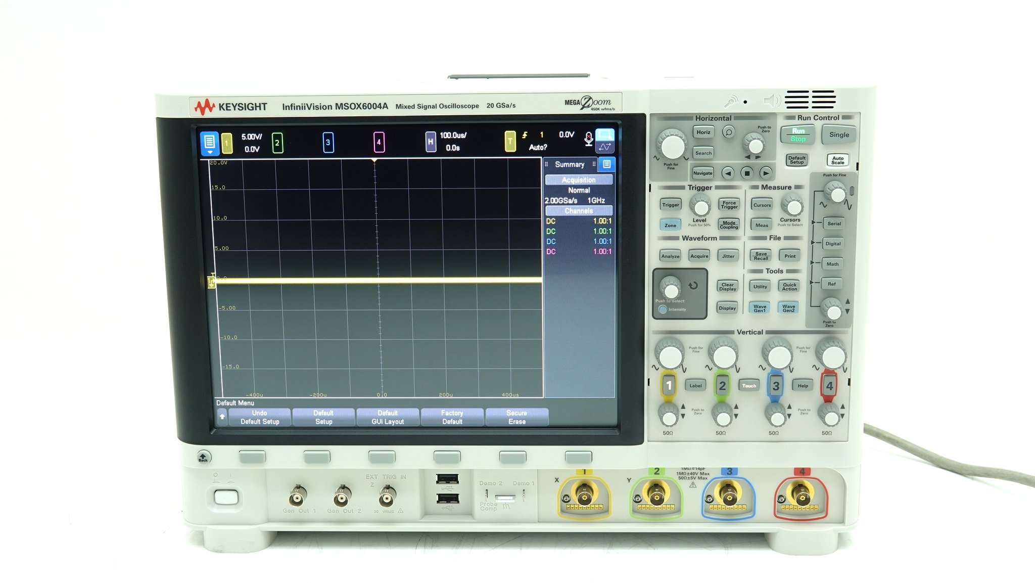 Keysight MSOX6004A Mixed Signal Oscilloscope / 1 GHz to 6 GHz / 4 Analog Plus 16 Digital Channels Keysight MSOX6004A Mixed Signal Oscilloscope / 1 GHz to 6 GHz / 4 Analog Plus 16 Digital Channels