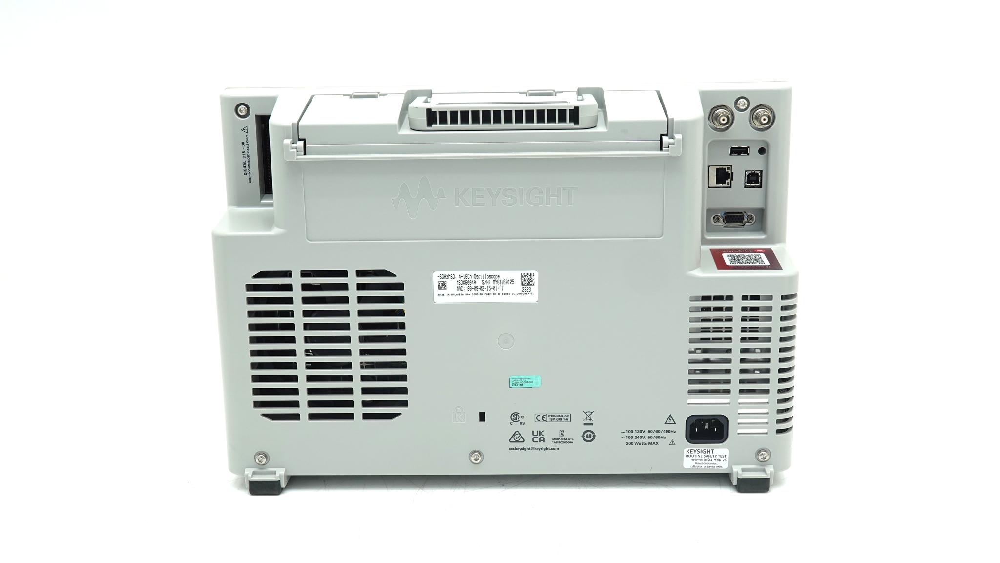 Keysight MSOX6004A Mixed Signal Oscilloscope / 1 GHz to 6 GHz / 4 Analog Plus 16 Digital Channels Keysight MSOX6004A Mixed Signal Oscilloscope / 1 GHz to 6 GHz / 4 Analog Plus 16 Digital Channels