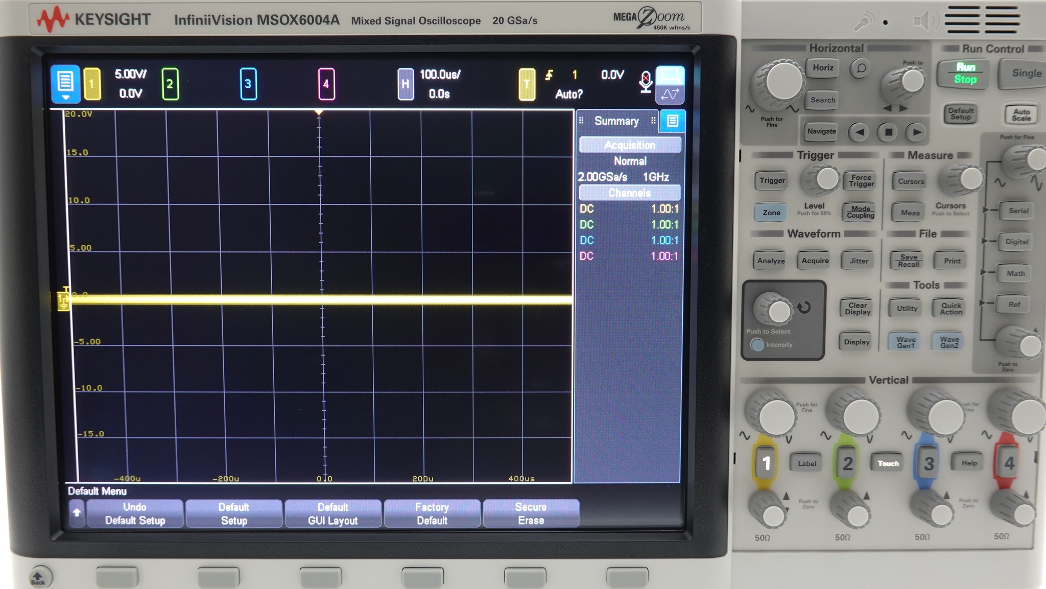 Keysight MSOX6004A Mixed Signal Oscilloscope / 1 GHz to 6 GHz / 4 Analog Plus 16 Digital Channels Keysight MSOX6004A Mixed Signal Oscilloscope / 1 GHz to 6 GHz / 4 Analog Plus 16 Digital Channels