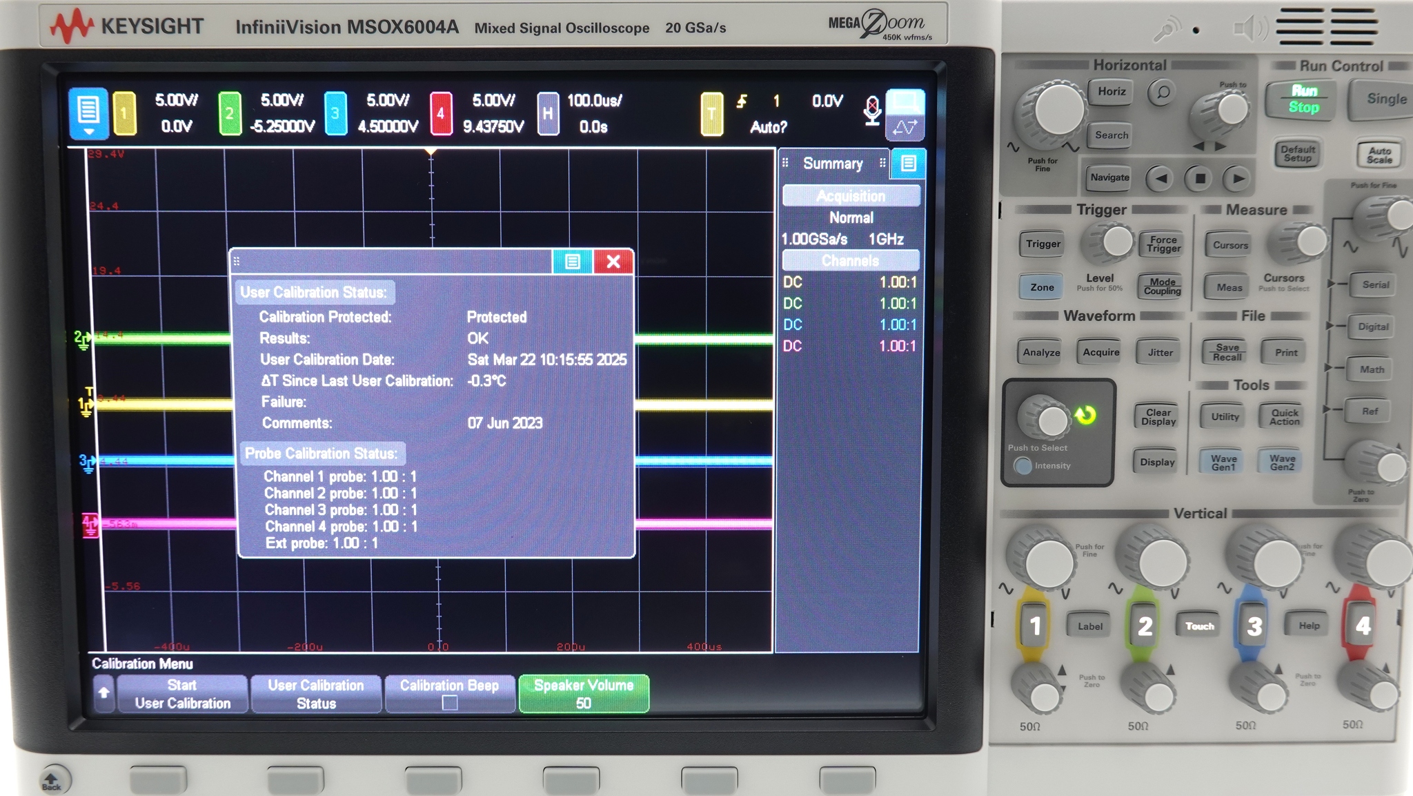 Keysight MSOX6004A Mixed Signal Oscilloscope / 1 GHz to 6 GHz / 4 Analog Plus 16 Digital Channels Keysight MSOX6004A Mixed Signal Oscilloscope / 1 GHz to 6 GHz / 4 Analog Plus 16 Digital Channels