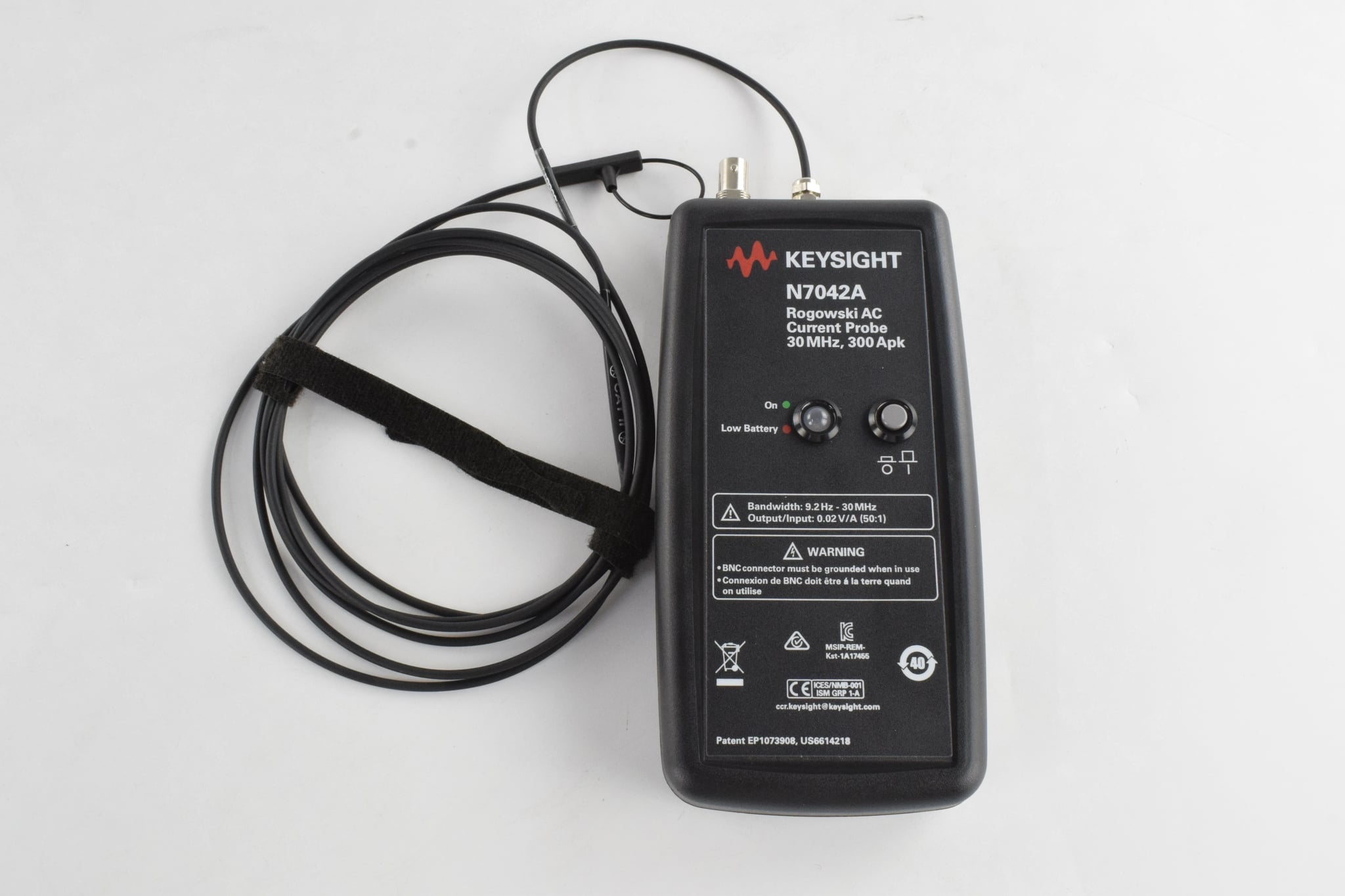 Rogowski AC Current Probe / 30 MHz / 300A Keysight Used N7042A - Actual Instrument - Image 4