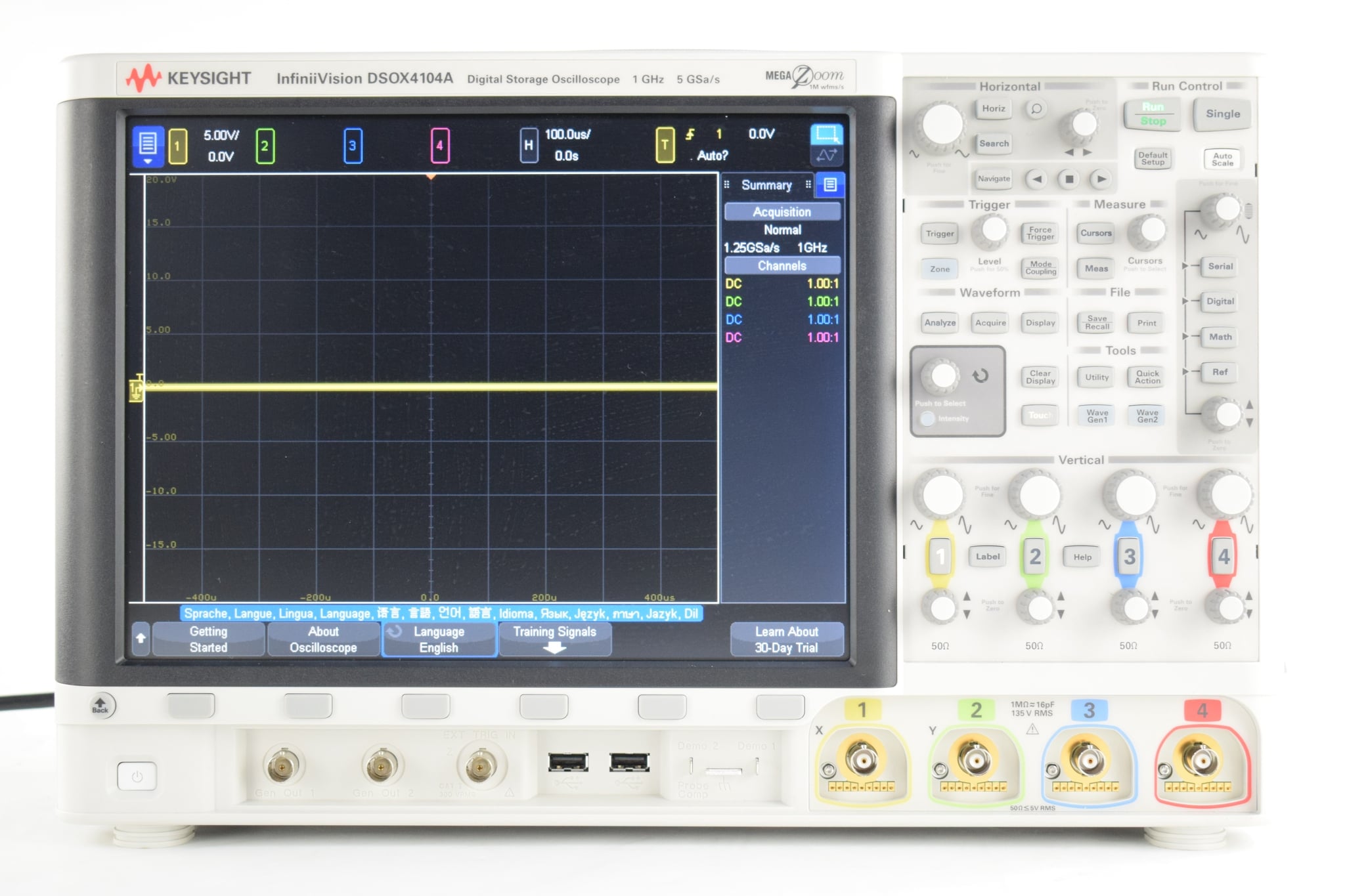 Oscilloscope / 1 GHz / 4 Analog Channels Keysight Used DSOX4104A - Actual Instrument - Image 4