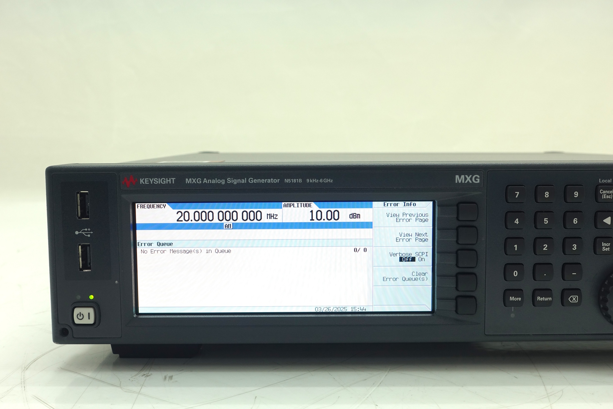 Keysight N5181B-506 9 kHz to 6 GHz