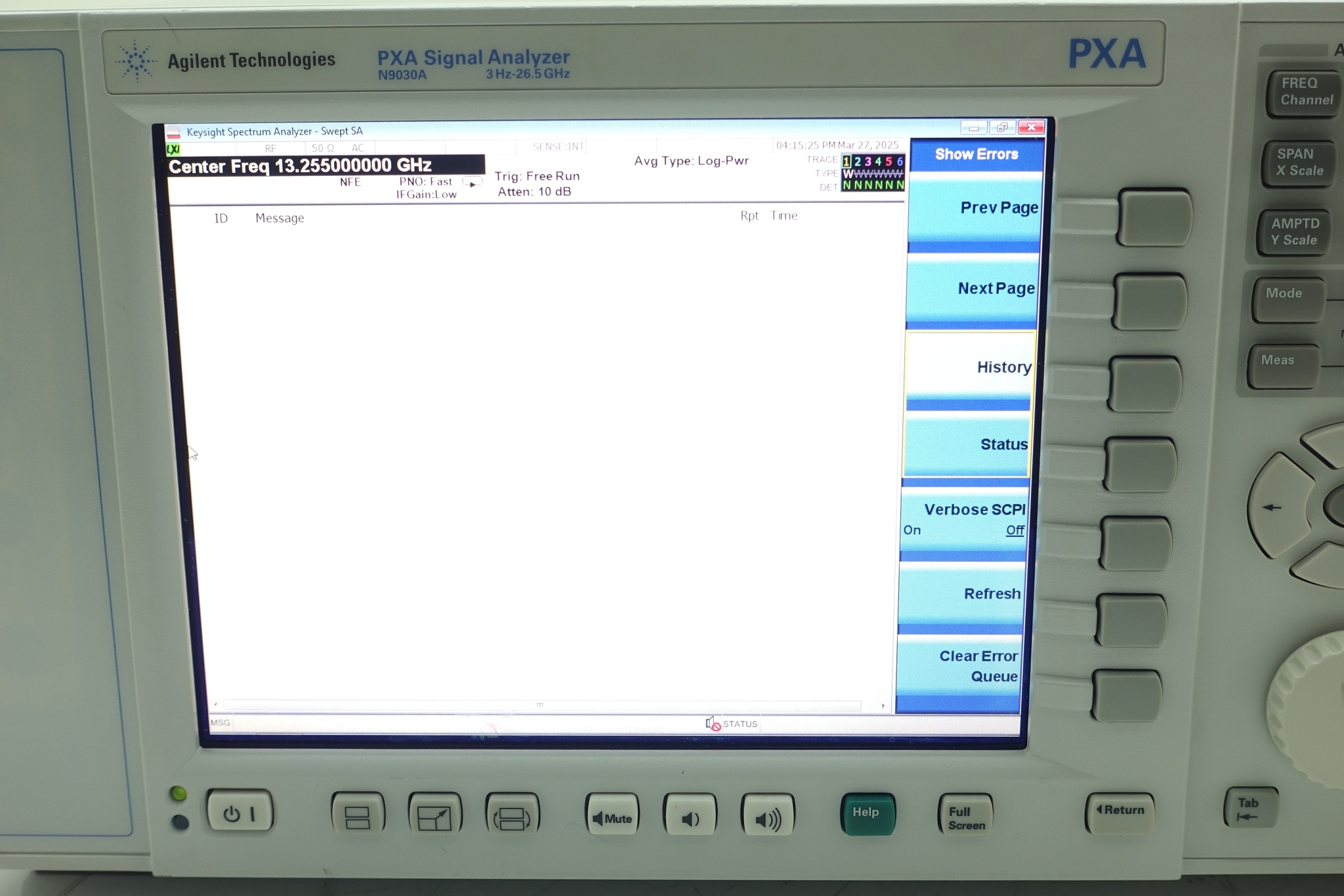 Keysight N9030A-526 3 Hz to 26.5 GHz