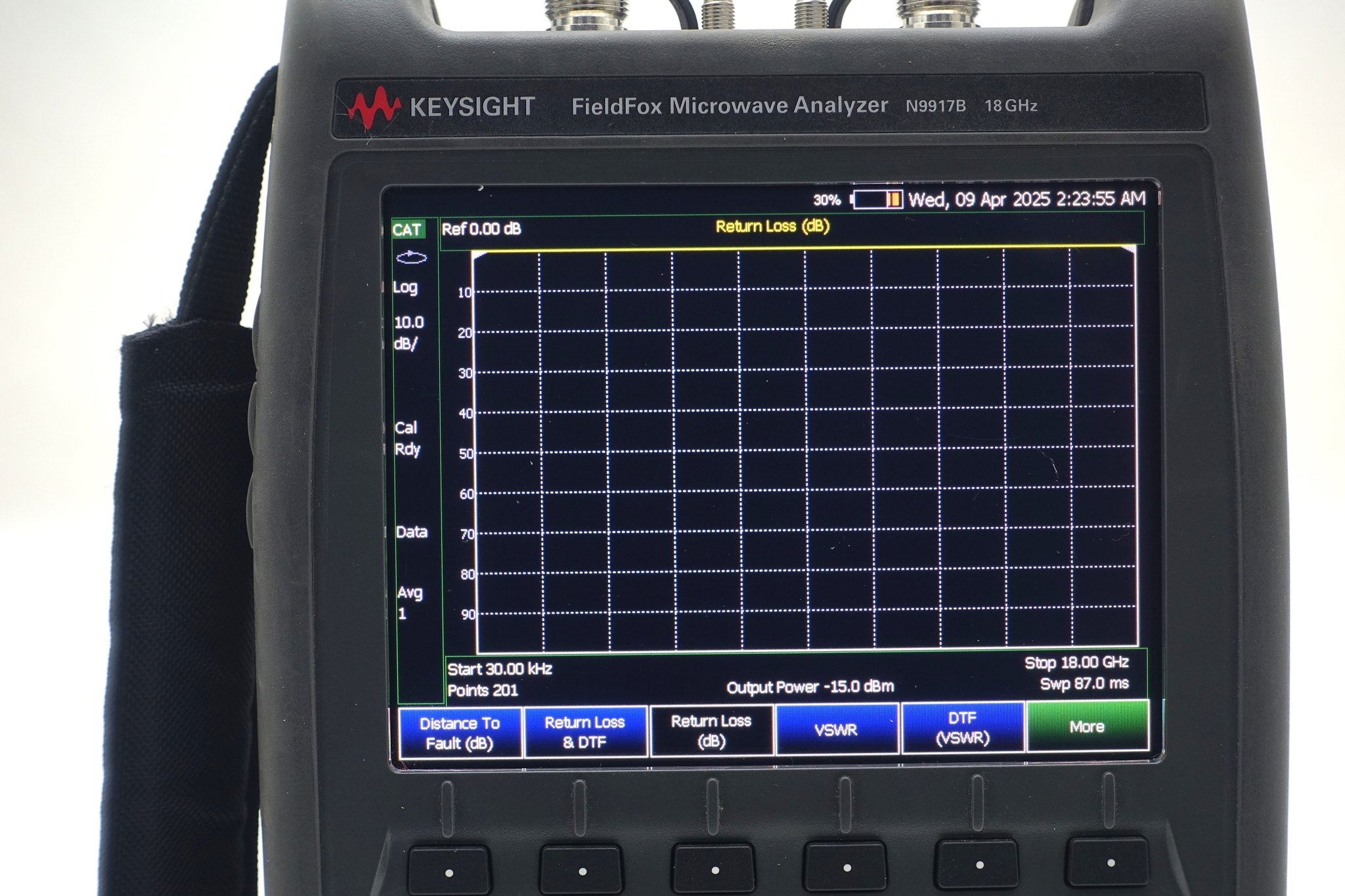 Keysight N9917B FieldFox Handheld Microwave Analyzer / 30 kHz to 18 GHz