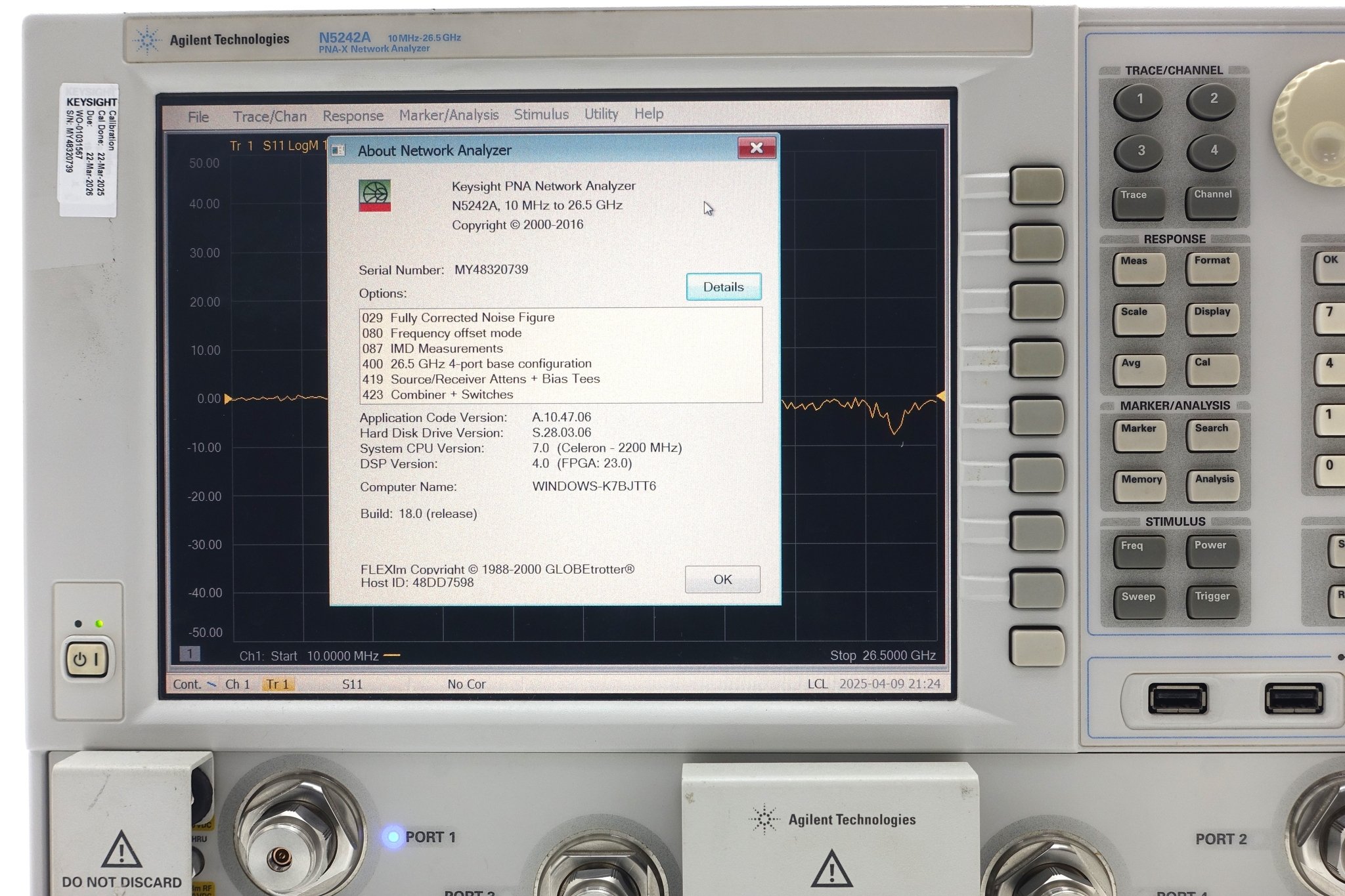 Keysight N5242A-400 4-port / Configurable Test Set / Internal Second Source Keysight N5242A-400 4-port / Configurable Test Set / Internal Second Source
