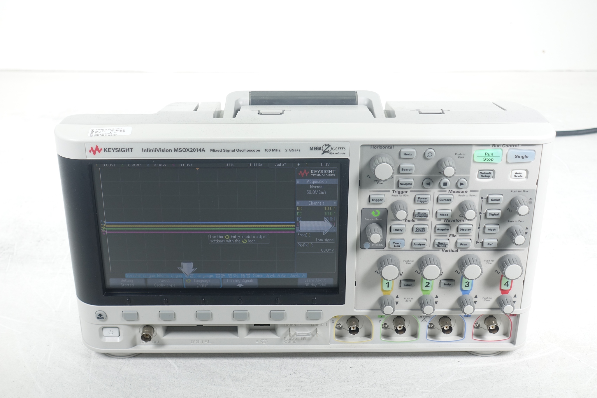 Keysight MSOX2014A Oscilloscope / Mixed Signal / 4-channel / 100MHz