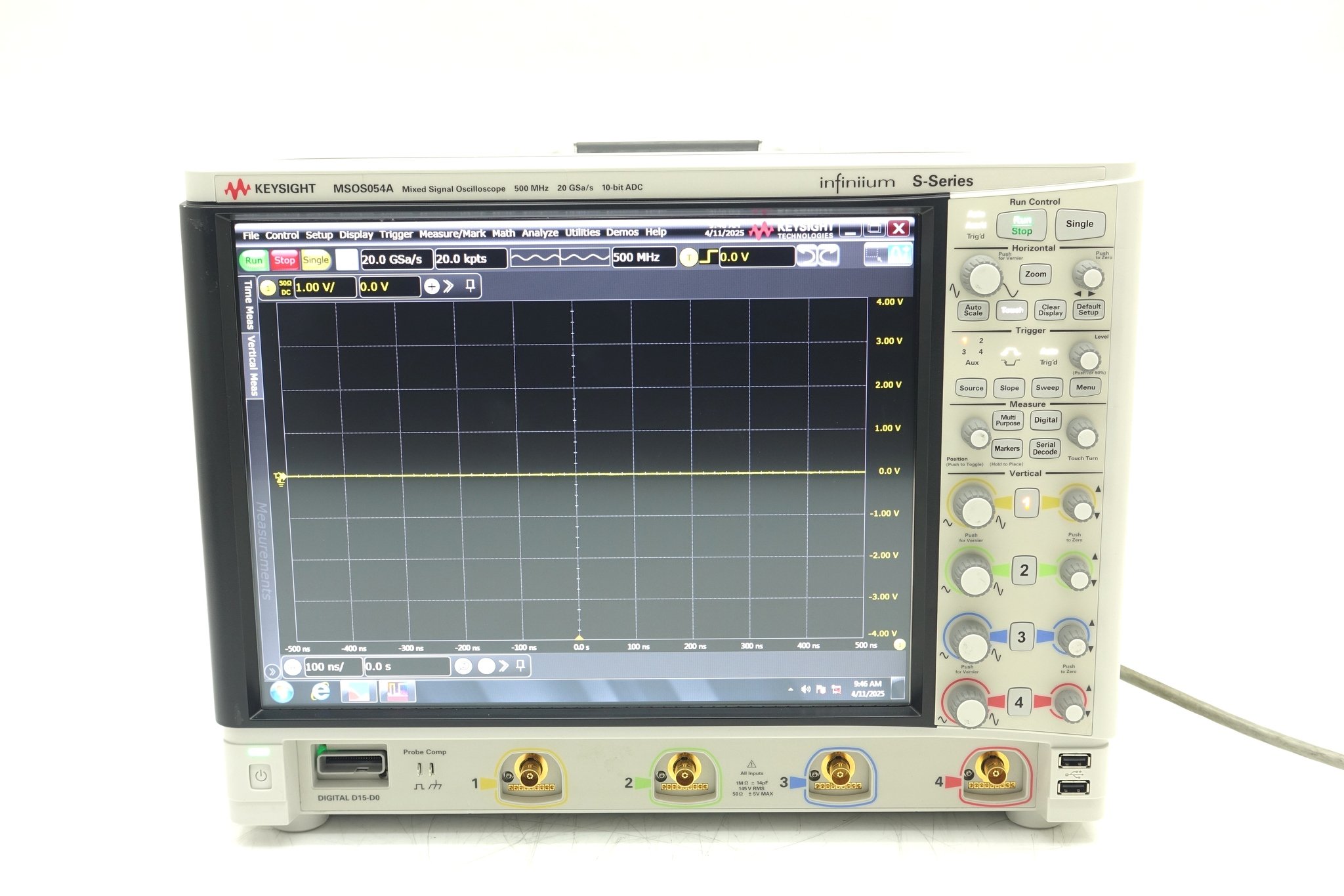 Keysight MSOS054A High-Definition Oscilloscope / 500 MHz / 4 Analog Plus 16 Digital Channels Keysight MSOS054A High-Definition Oscilloscope / 500 MHz / 4 Analog Plus 16 Digital Channels