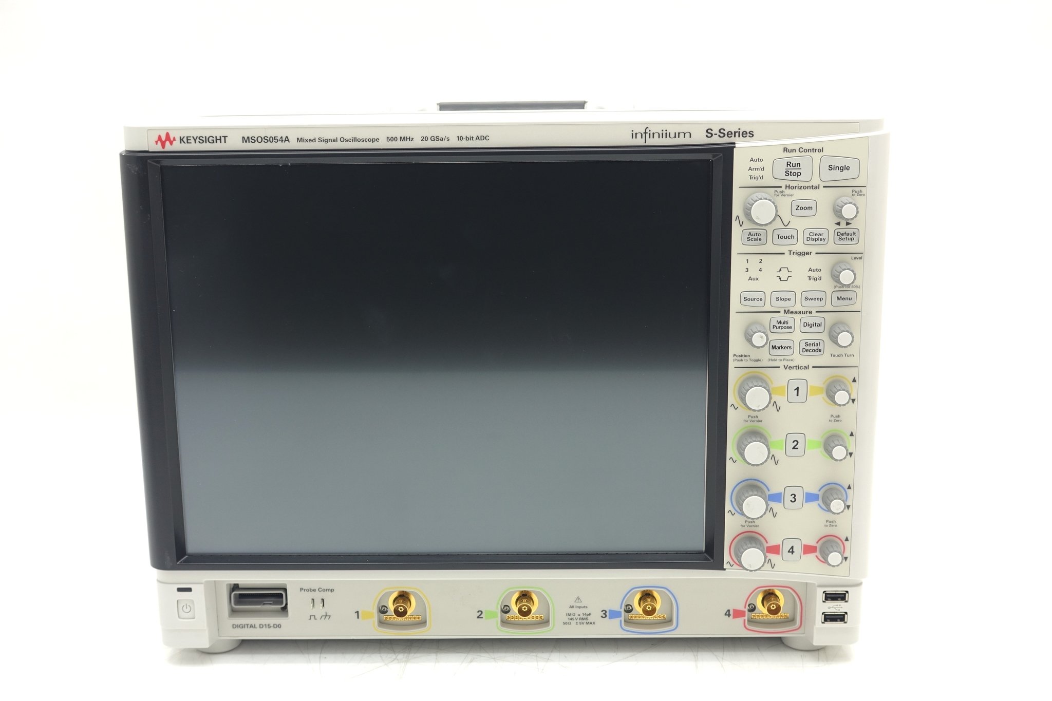Keysight MSOS054A High-Definition Oscilloscope / 500 MHz / 4 Analog Plus 16 Digital Channels Keysight MSOS054A High-Definition Oscilloscope / 500 MHz / 4 Analog Plus 16 Digital Channels