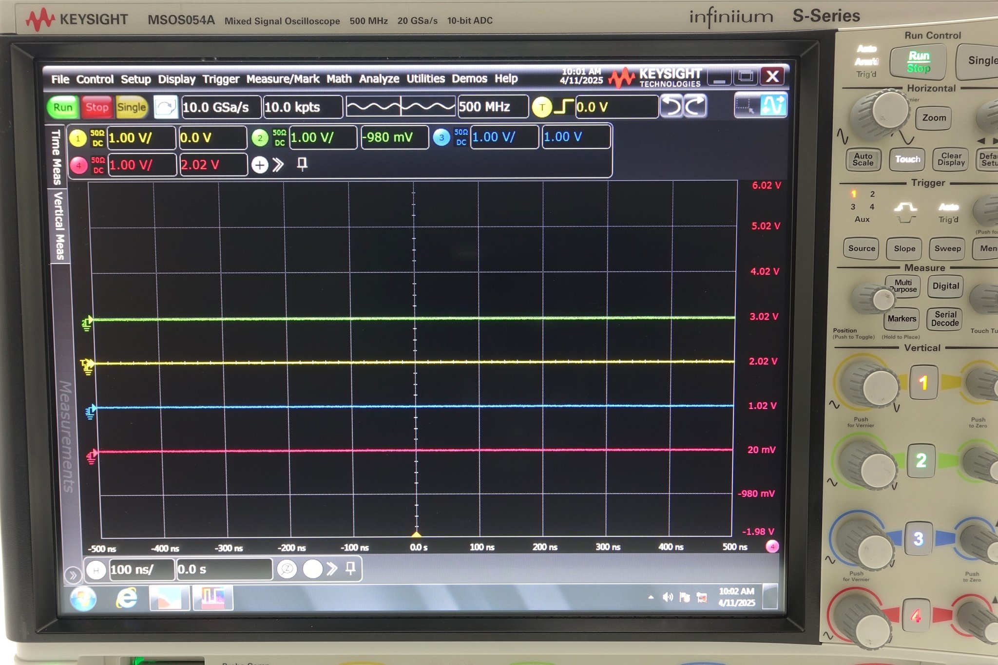 Keysight MSOS054A High-Definition Oscilloscope / 500 MHz / 4 Analog Plus 16 Digital Channels Keysight MSOS054A High-Definition Oscilloscope / 500 MHz / 4 Analog Plus 16 Digital Channels