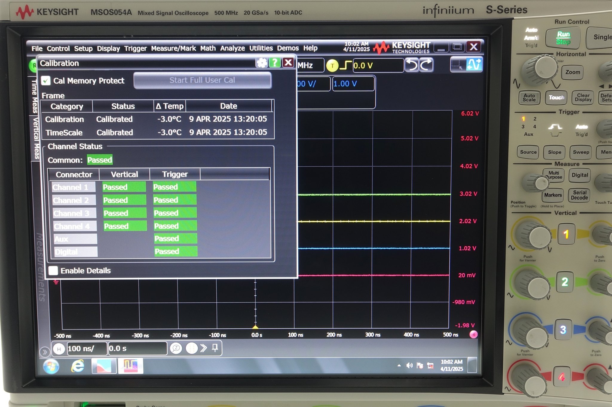 Keysight MSOS054A High-Definition Oscilloscope / 500 MHz / 4 Analog Plus 16 Digital Channels Keysight MSOS054A High-Definition Oscilloscope / 500 MHz / 4 Analog Plus 16 Digital Channels