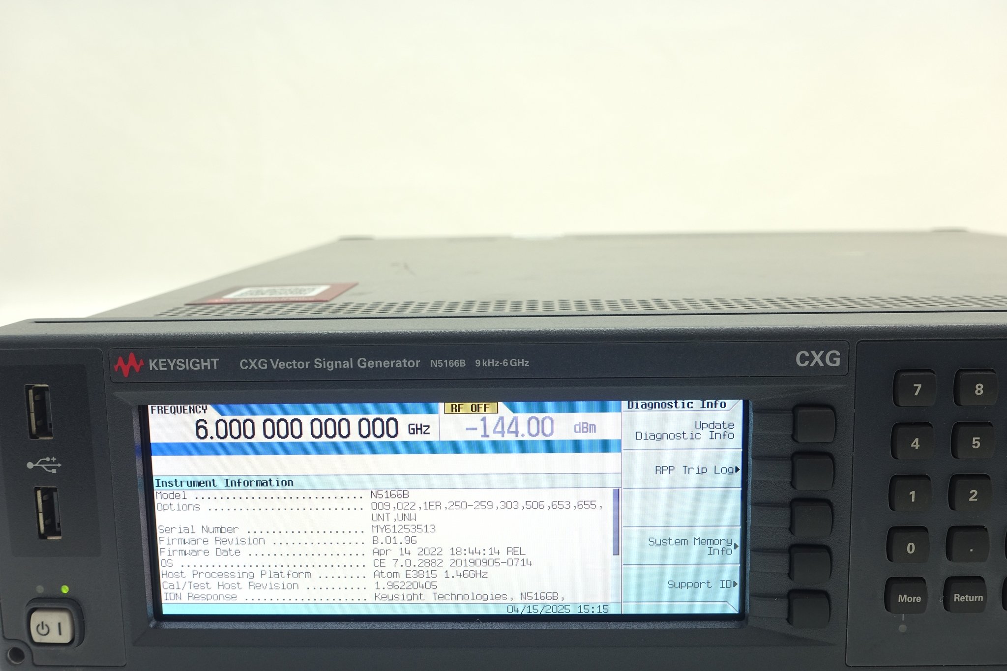 Keysight N5166B CXG X-Series RF Vector Signal Generator 