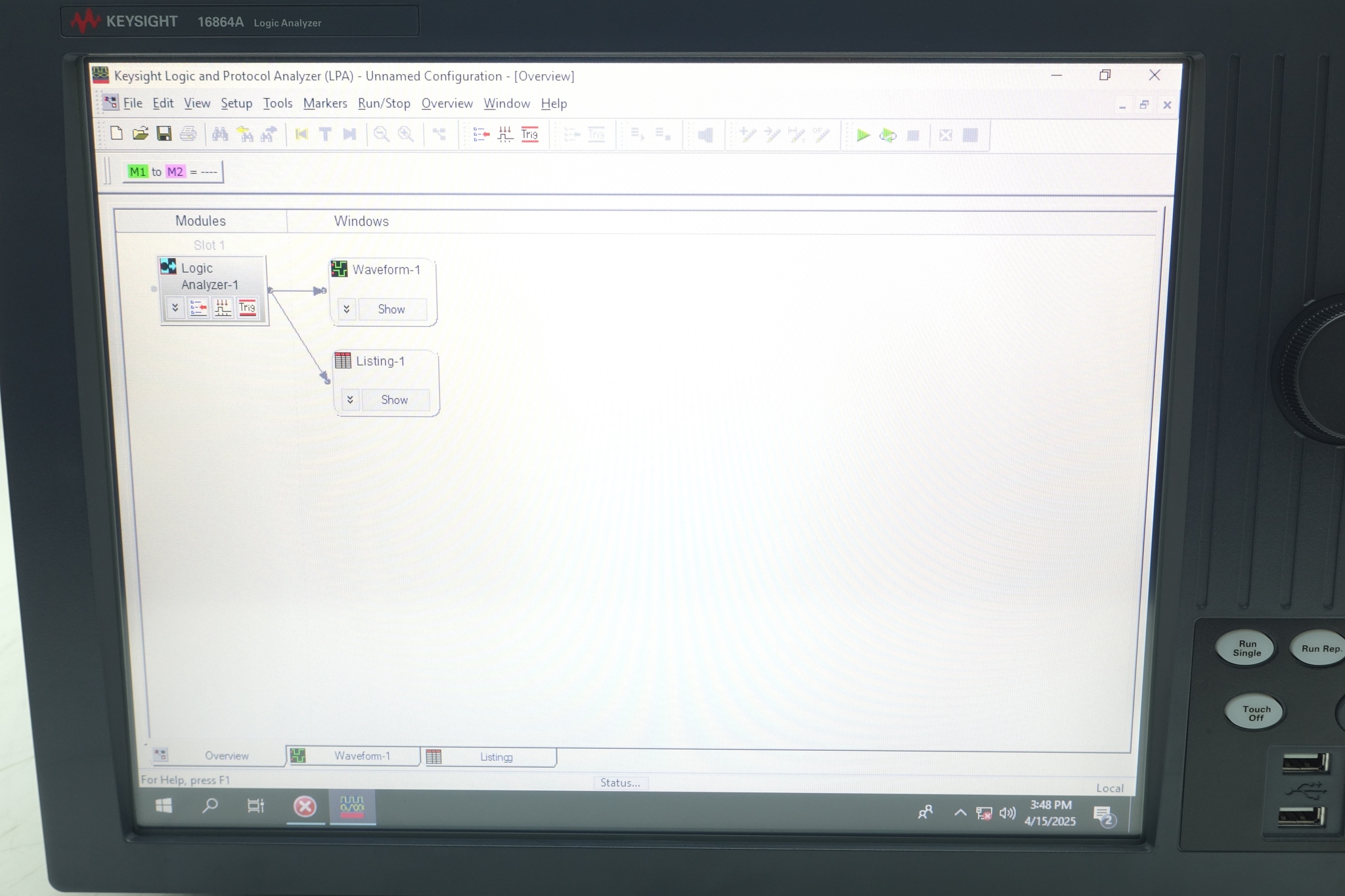 Keysight 16864A Logic Analyzer / 136 Channel / 12.5GHz Timing Zoom / 350 MHz State / 2 Mb Depth Keysight 16864A Logic Analyzer / 136 Channel / 12.5GHz Timing Zoom / 350 MHz State / 2 Mb Depth