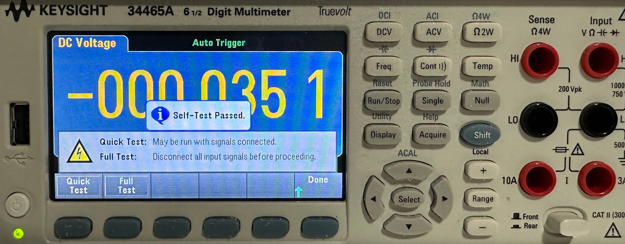 Keysight 34465A Digital Multimeter / 6.5 Digit / Truevolt DMM