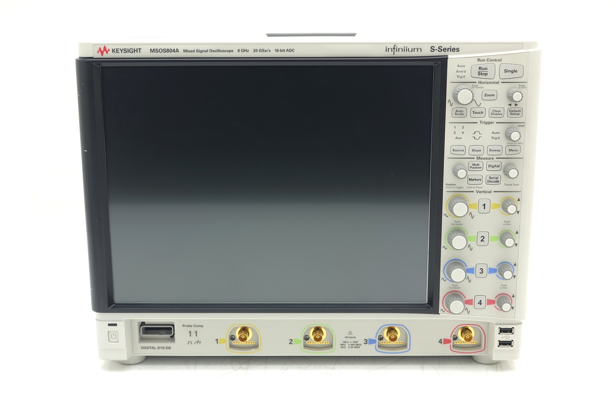 Keysight MSOS804A High-Definition Oscilloscope / 8 GHz / 4 Analog Plus 16 Digital Channels Keysight MSOS804A High-Definition Oscilloscope / 8 GHz / 4 Analog Plus 16 Digital Channels