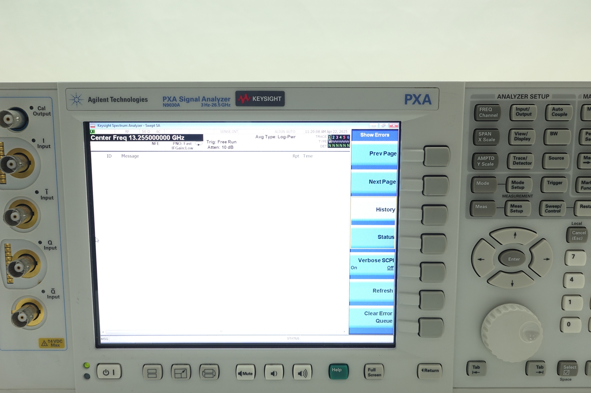 Keysight N9030A-526 3 Hz to 26.5 GHz