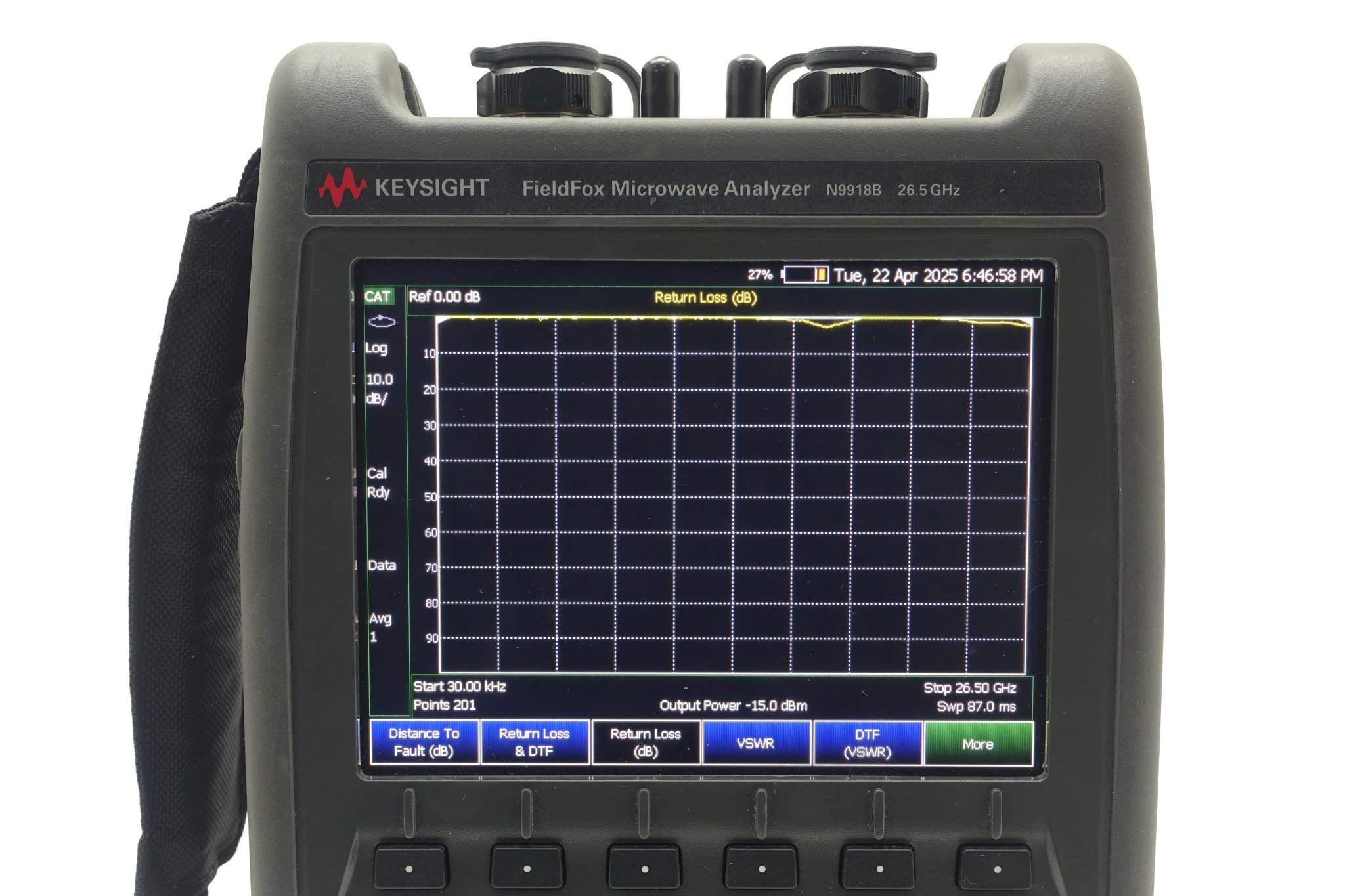 Keysight N9918B FieldFox Handheld Microwave Analyzer / 30 kHz to 26.5 GHz