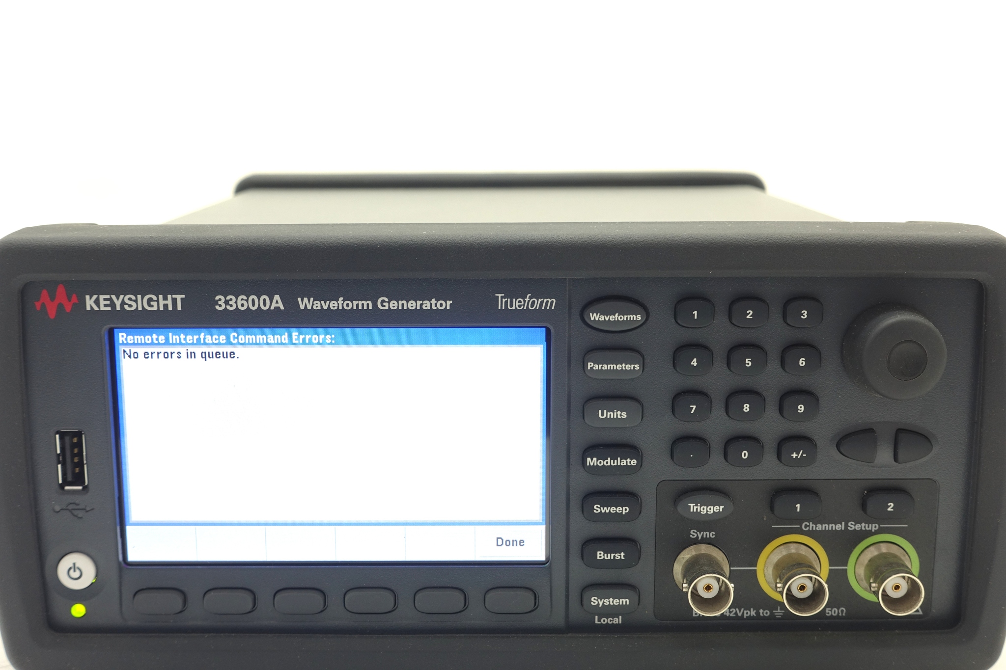 Keysight 33622A Waveform Generator / 33500B Series / 120 MHz / 2 Channels / 250MSa/s Keysight 33622A Waveform Generator / 33500B Series / 120 MHz / 2 Channels / 250MSa/s