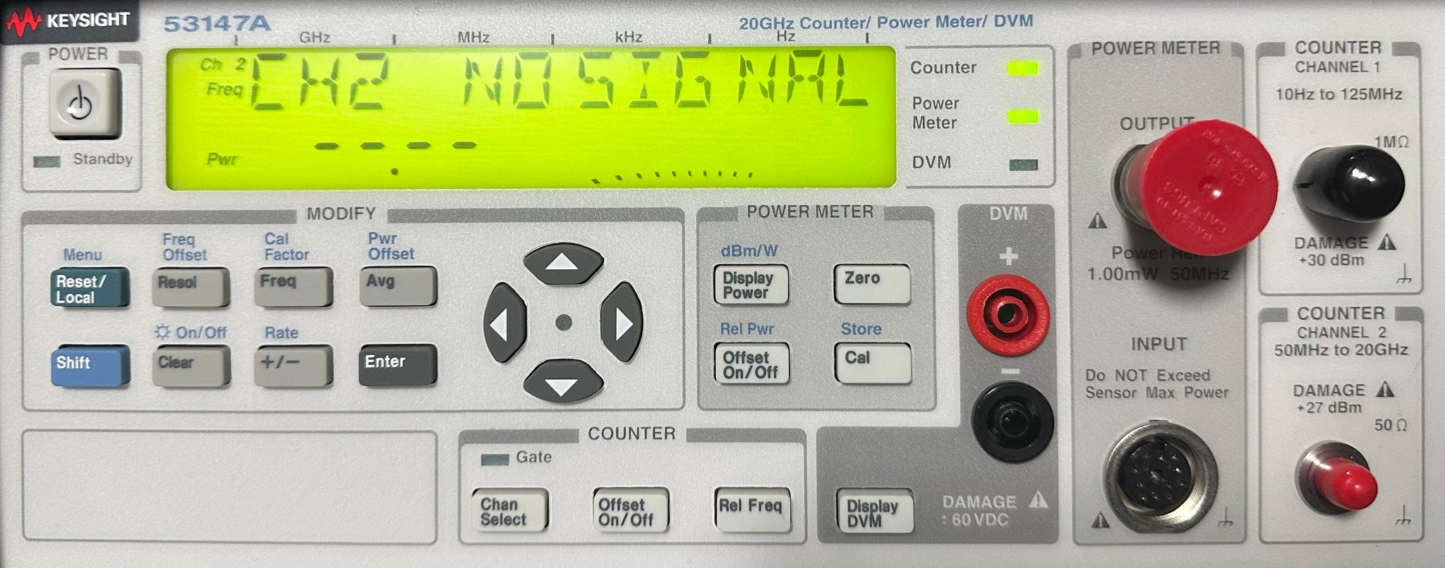 Keysight 53147A 20 GHz Microwave Counter/Power Meter/DVM