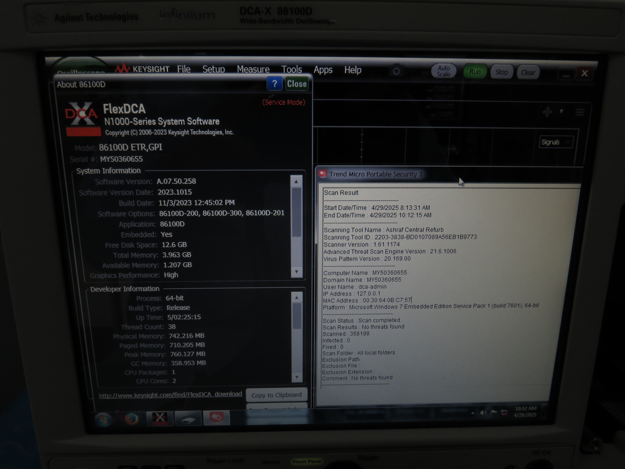 Keysight 86100D Infiniium DCA-X Wide-Bandwidth Oscilloscope Mainframe Keysight 86100D Infiniium DCA-X Wide-Bandwidth Oscilloscope Mainframe