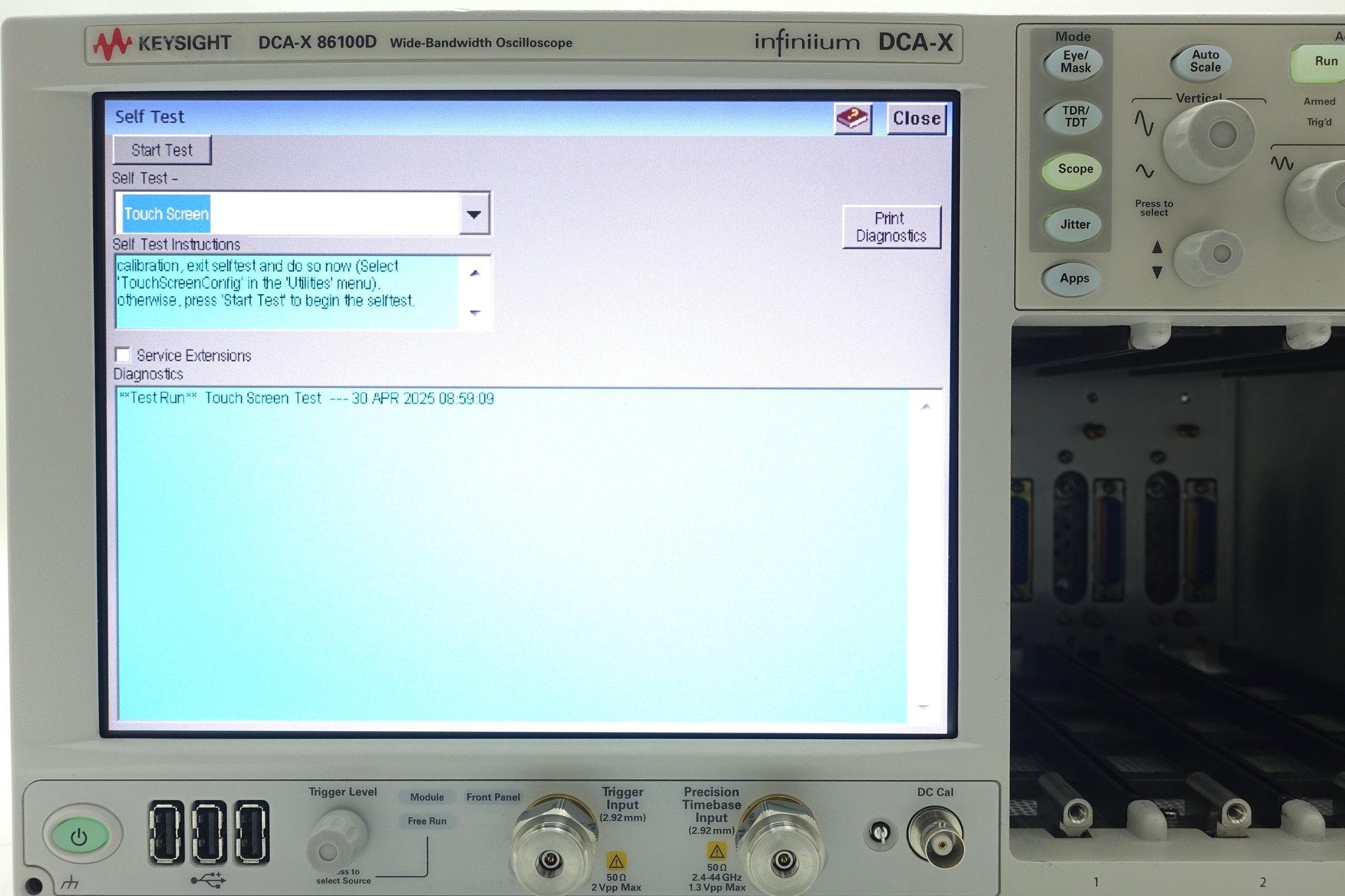 Keysight 86100D Infiniium DCA-X Wide-Bandwidth Oscilloscope Mainframe Keysight 86100D Infiniium DCA-X Wide-Bandwidth Oscilloscope Mainframe