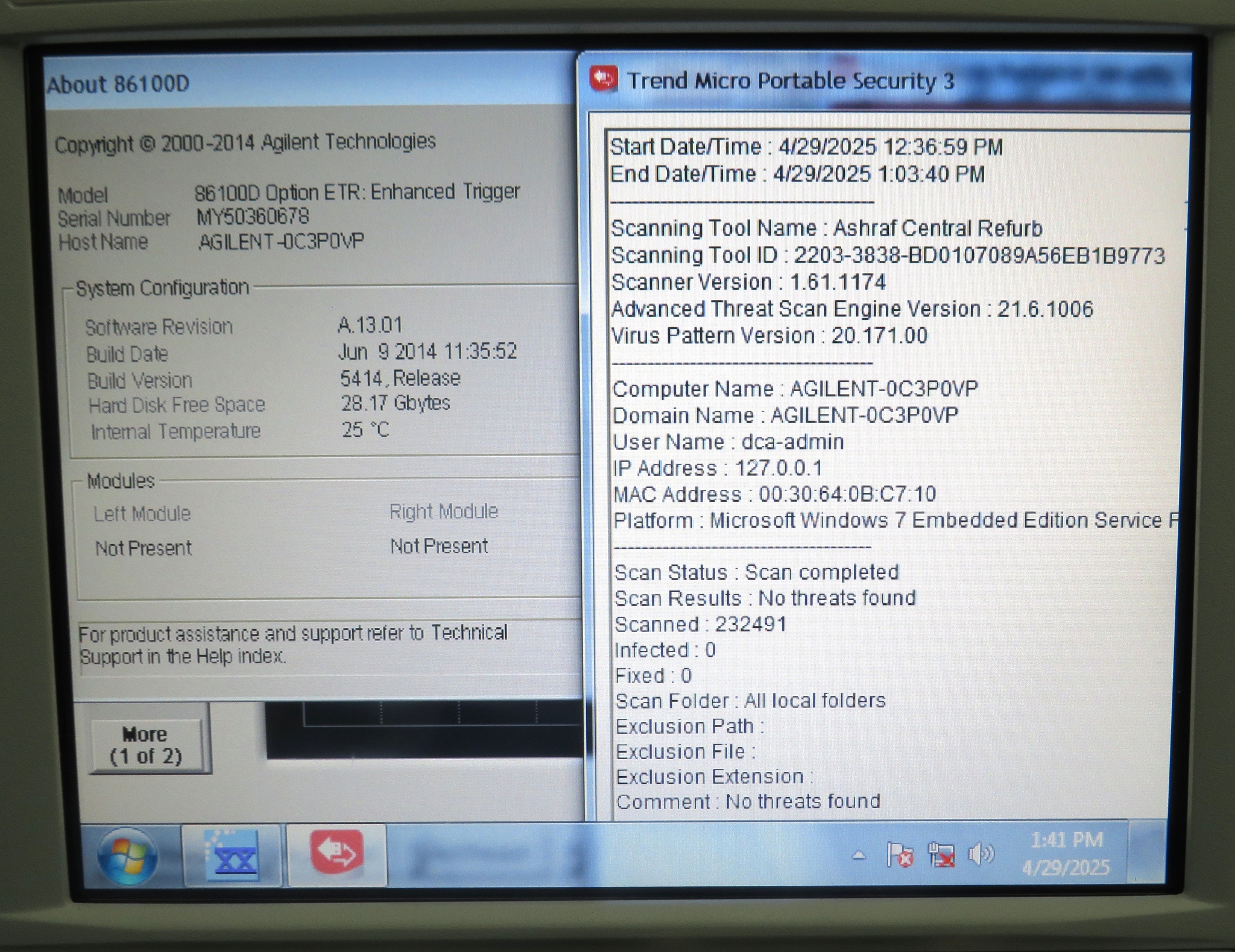 Keysight 86100D Infiniium DCA-X Wide-Bandwidth Oscilloscope Mainframe Keysight 86100D Infiniium DCA-X Wide-Bandwidth Oscilloscope Mainframe
