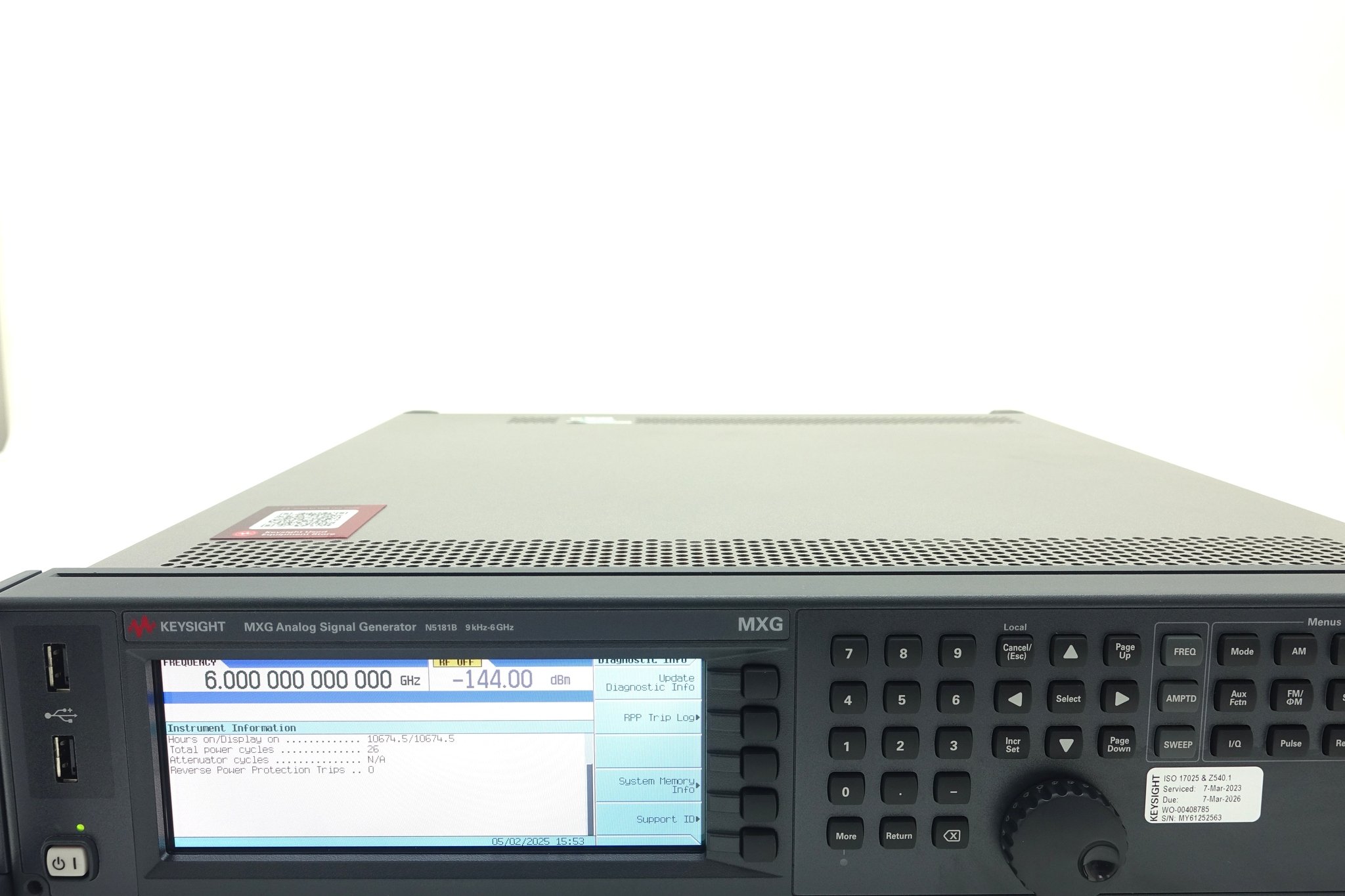 Keysight N5181B-506 9 kHz to 6 GHz