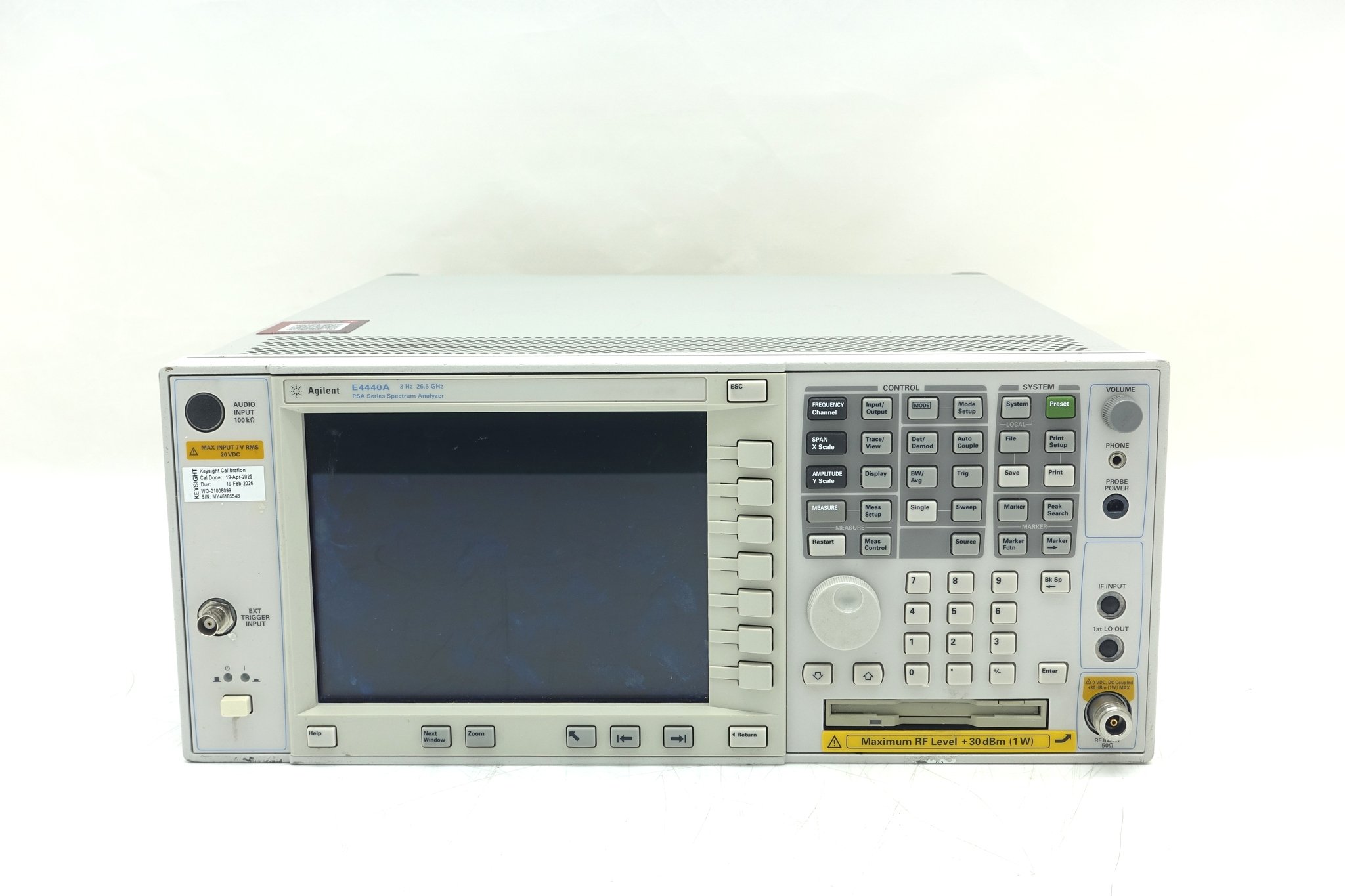 Keysight E4440A PSA Spectrum Analyzer / 3 Hz to 26.5 GHz