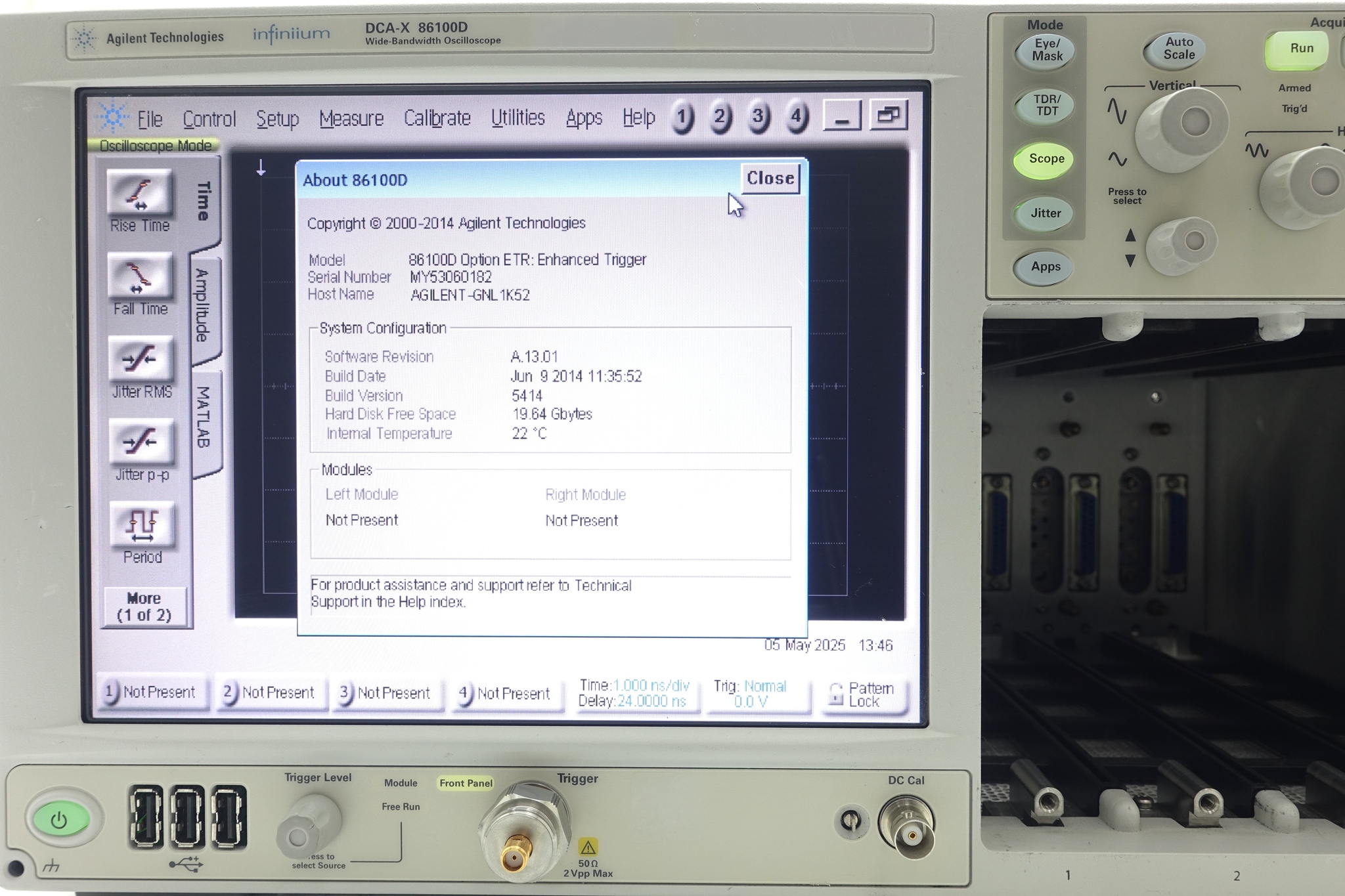 Keysight 86100D Infiniium DCA-X Wide-Bandwidth Oscilloscope Mainframe Keysight 86100D Infiniium DCA-X Wide-Bandwidth Oscilloscope Mainframe
