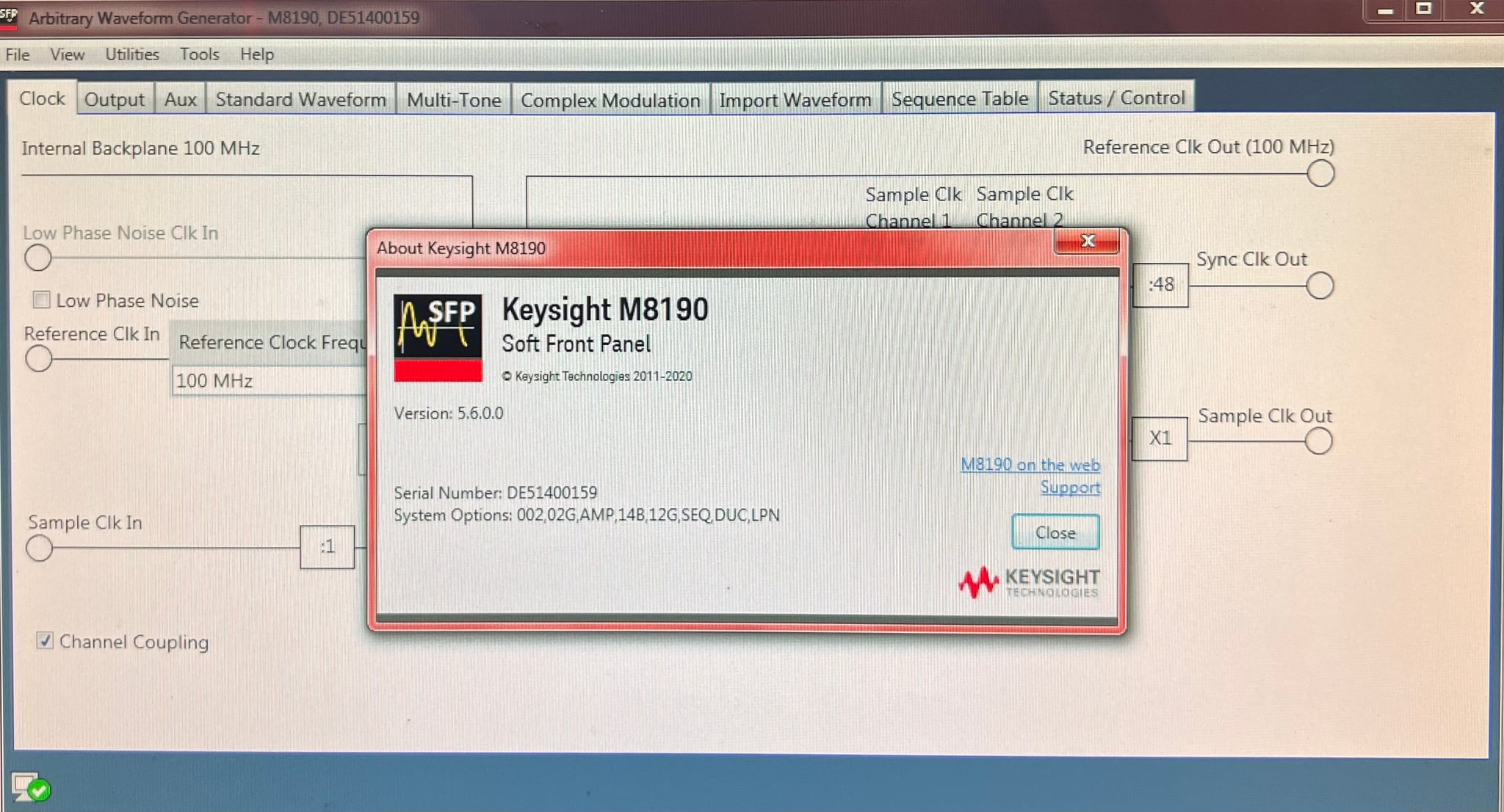 2 Channels Keysight Used M8190A-002 - Actual Instrument - Image 9