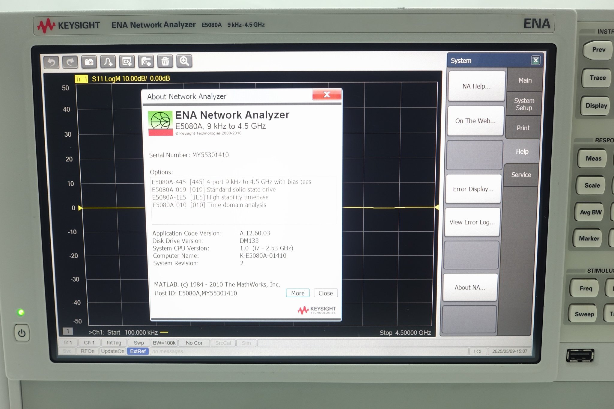 Keysight E5080A-445 4-port Test Set / 9 kHz to 4.5 GHz / with Bias Tees