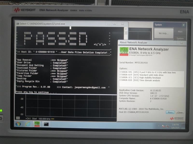 Keysight E5080A-445 4-port Test Set / 9 kHz to 4.5 GHz / with Bias Tees