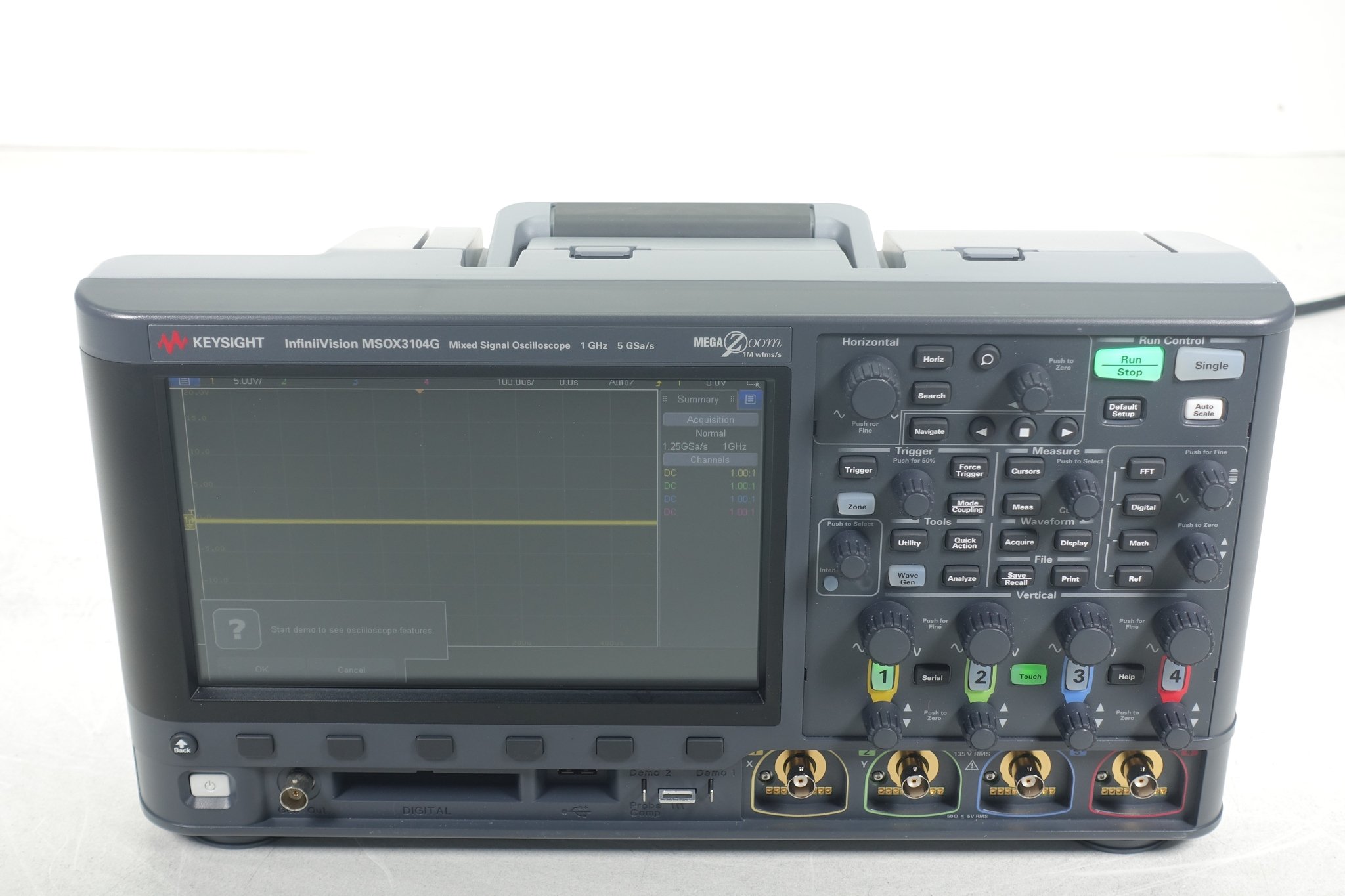 Keysight MSOX3104G Mixed Signal Oscilloscope / 1 GHz / 4 Analog Plus 16 Digital Channels
