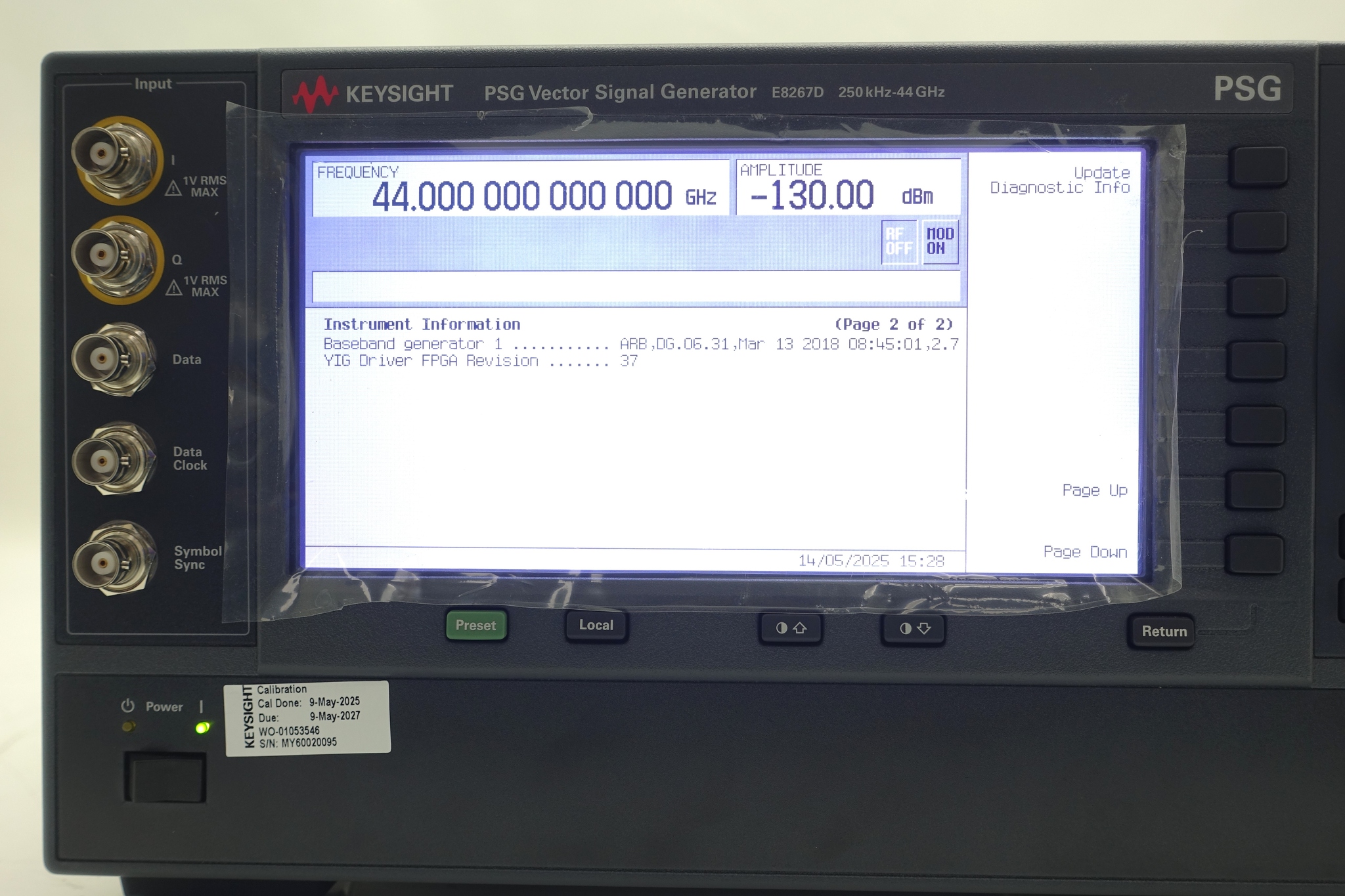 Keysight E8267D-544 250 kHz to 44 GHz
