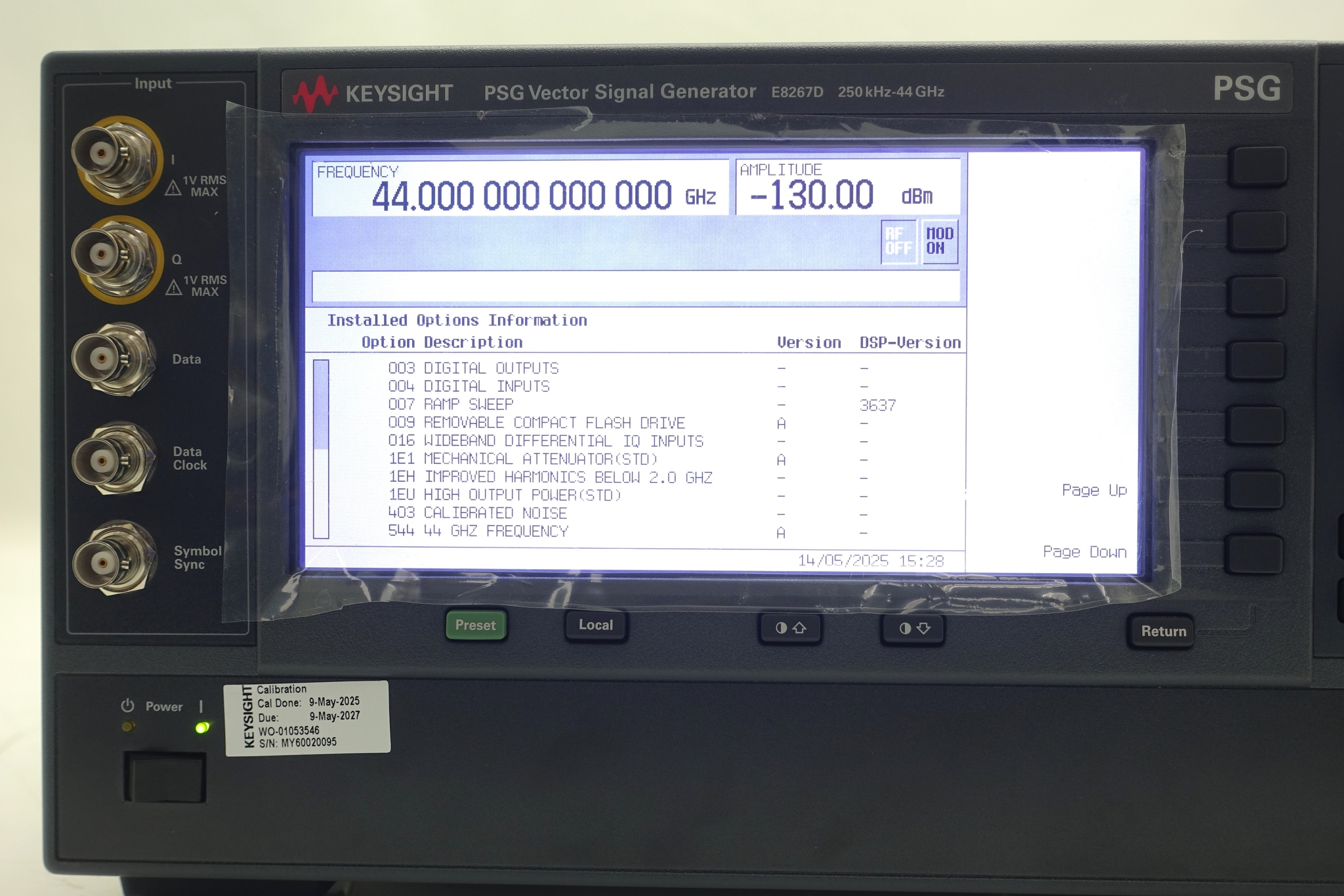 Keysight E8267D-544 250 kHz to 44 GHz