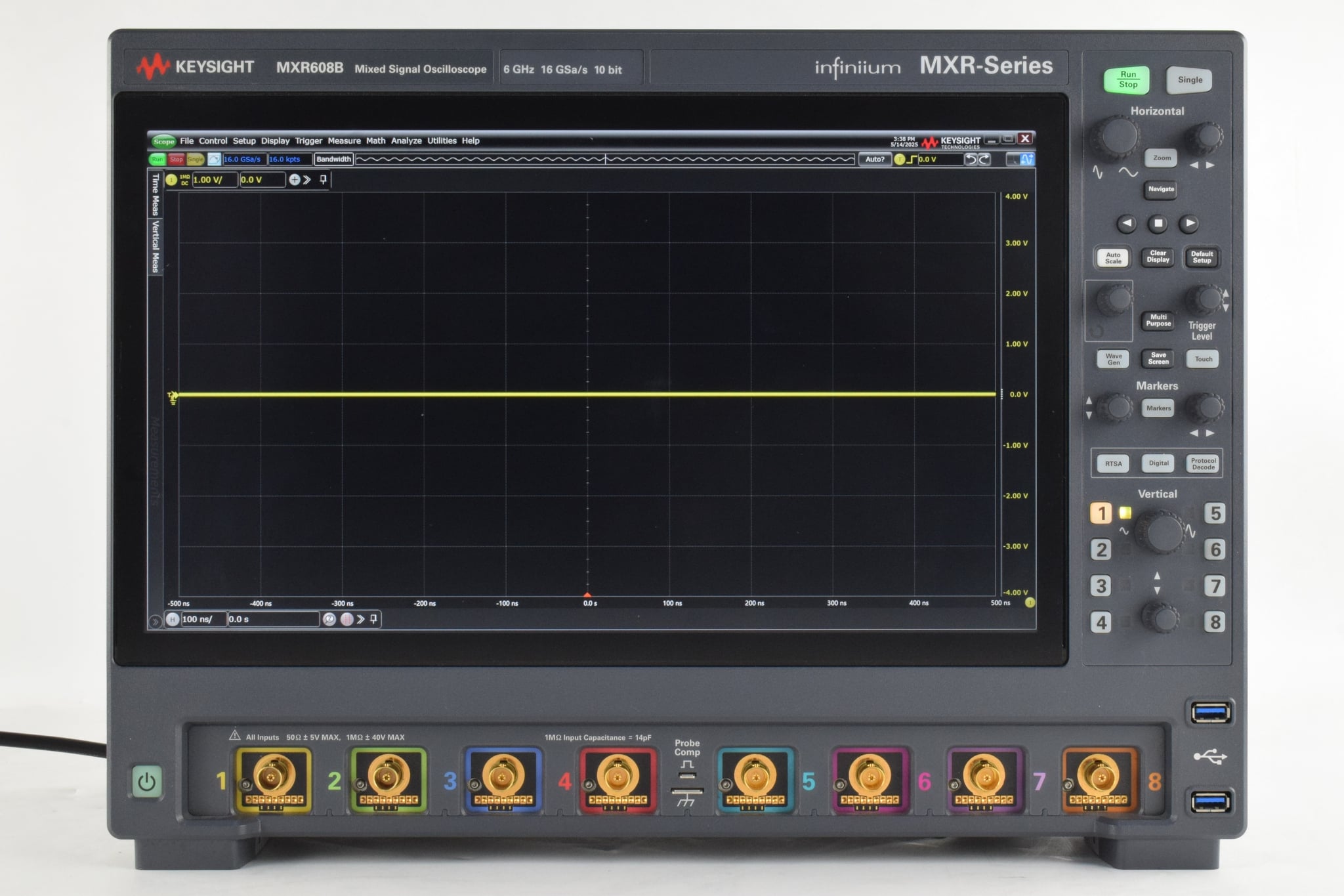 Infiniium MXR-Series Real-Time Oscilloscope, 6 GHz, 16 GSa/s, 8 Ch Keysight Used MXR608B - Actual Instrument - Image 4