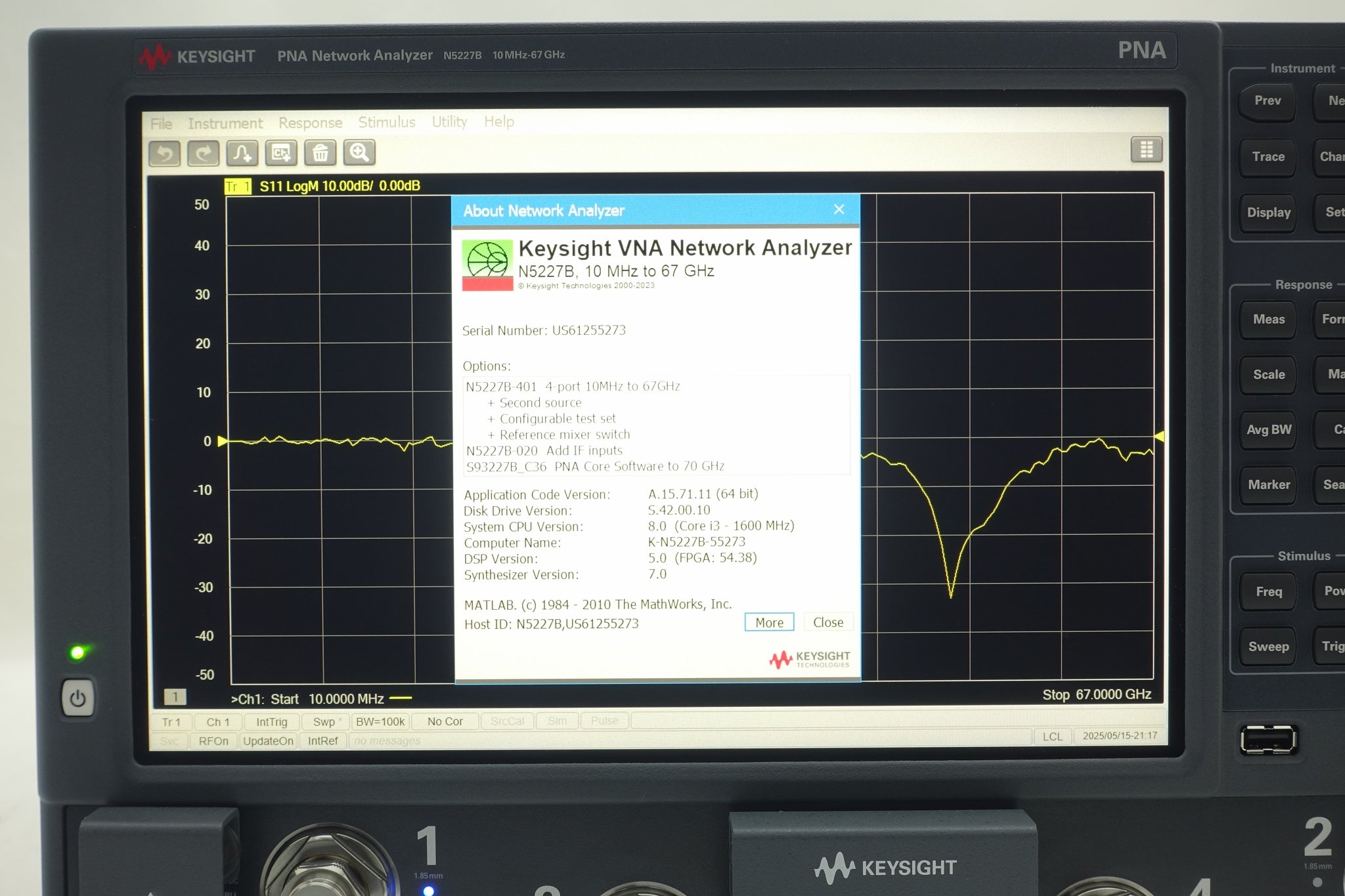 Keysight N5227B PNA Microwave Network Analyzer