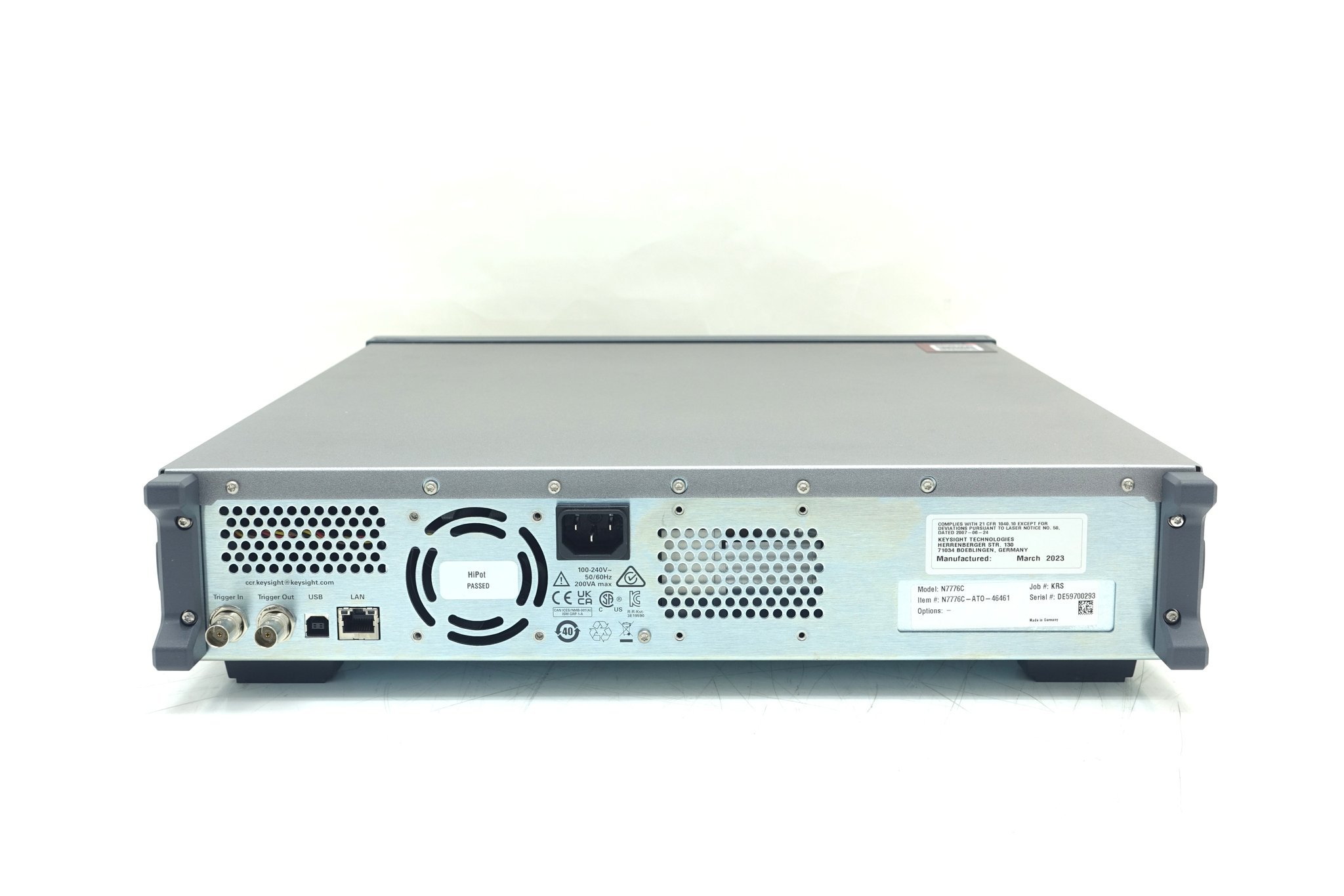 Keysight N7776C Tunable Laser Source / High Power and Lowest SSE / Top Line