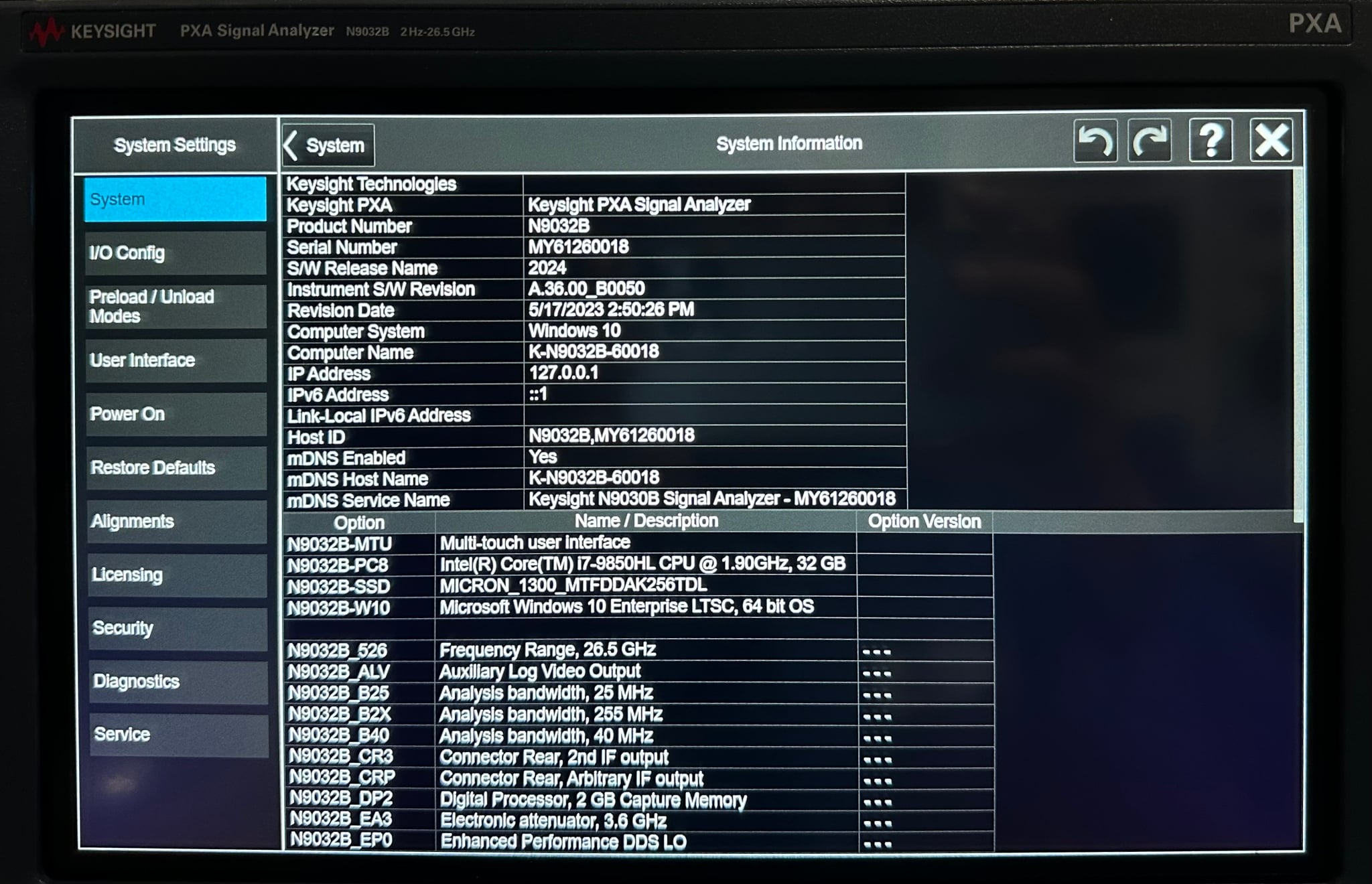 スペクトラムアナライザ - Used Keysight Equipment