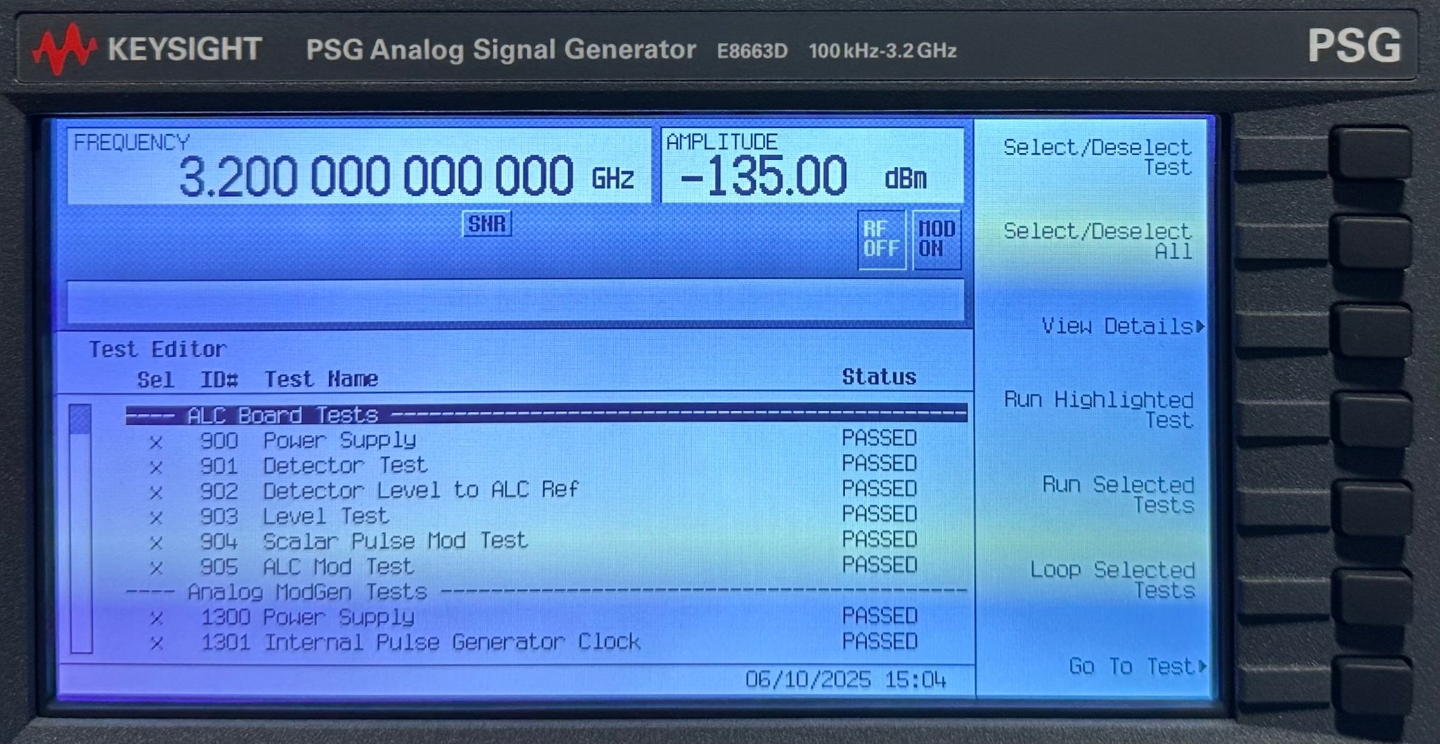 Keysight E8663D-503 100 kHz to 3.2 GHz