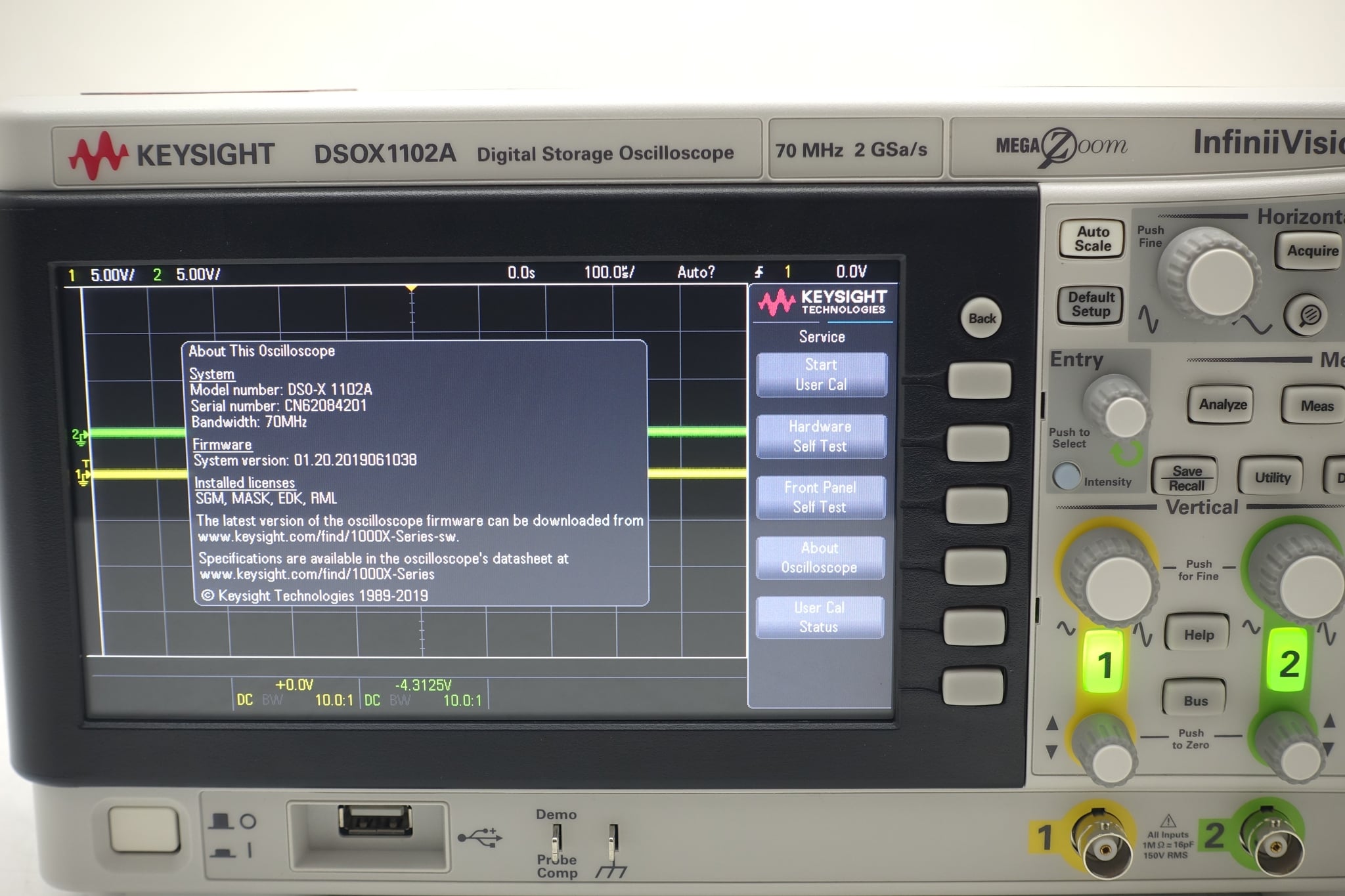 Keysight Used DSOX1102A - Actual Instrument - Image 10