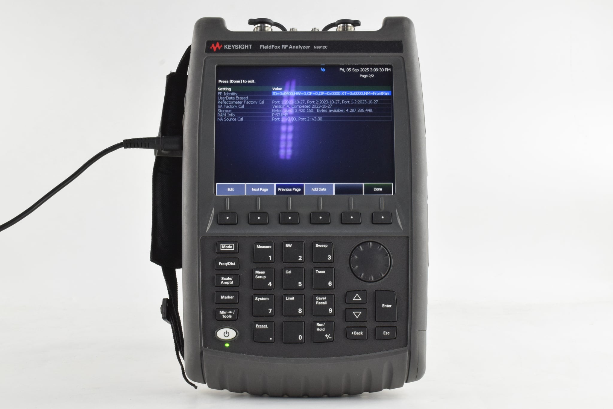 FieldFox Handheld RF Analyzer Keysight Used N9912C - Actual Instrument - Image 7