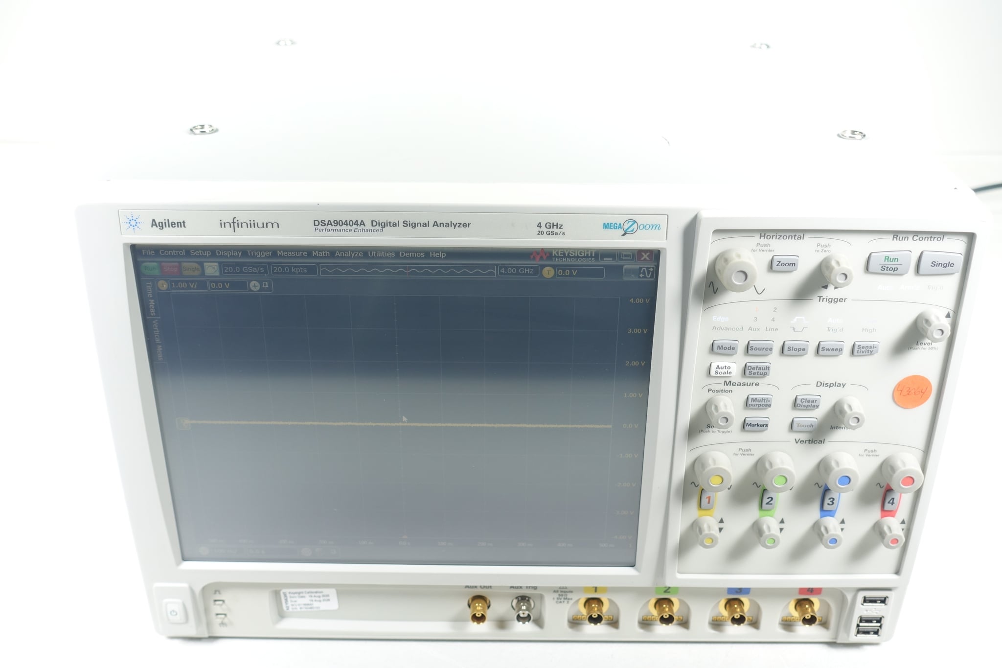 Infiniium High Performance Oscilloscope / 4 GHz / 20 GSa/s / 4 Channels / 50M Memory Keysight Used DSA90404A - Actual Instrument - Image 1