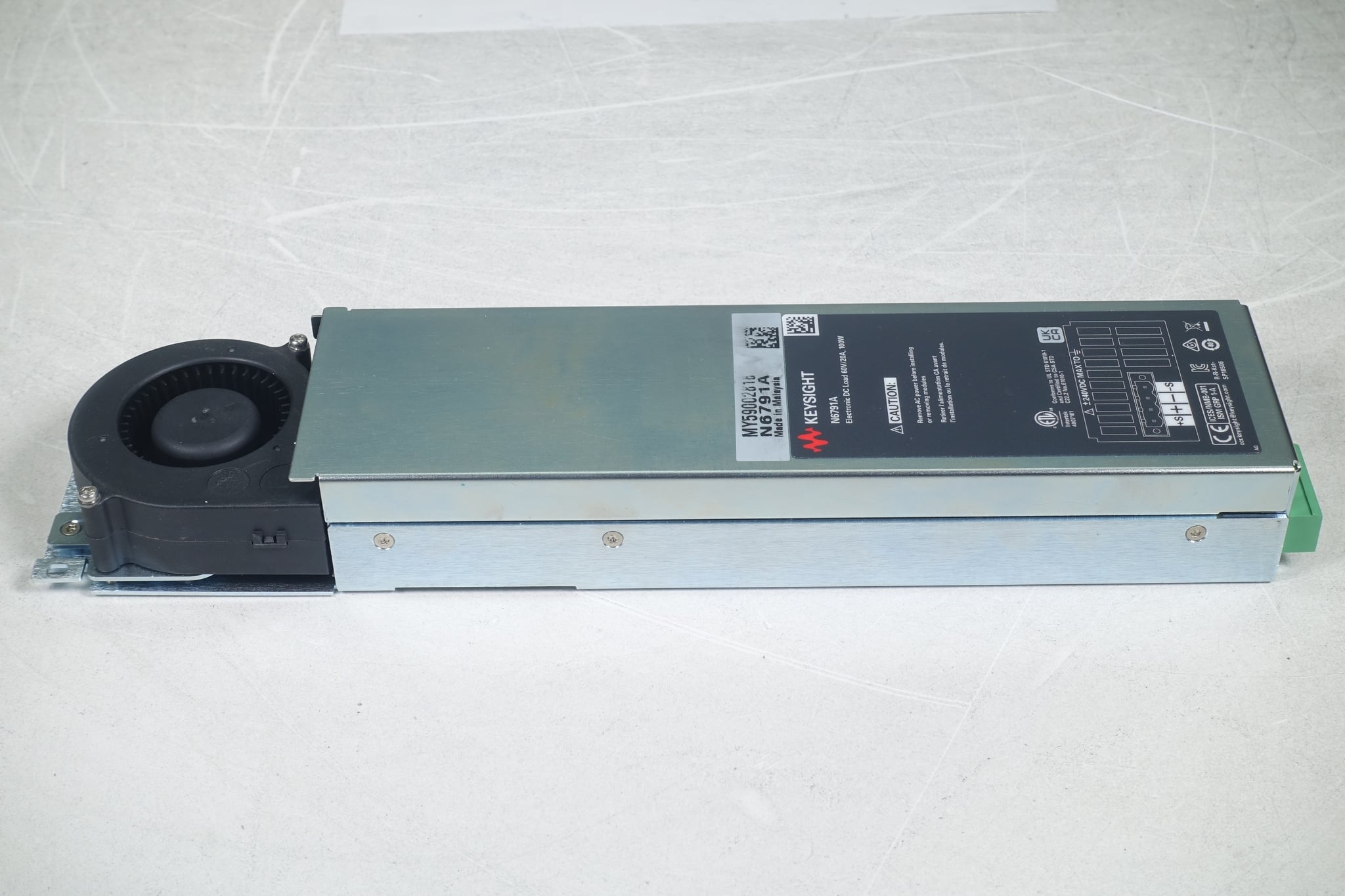 DC Electronic Load Modules / 1U Height / Single-wide / 60V / 20A / 100W Keysight Used N6791A - Actual Instrument - Image 4