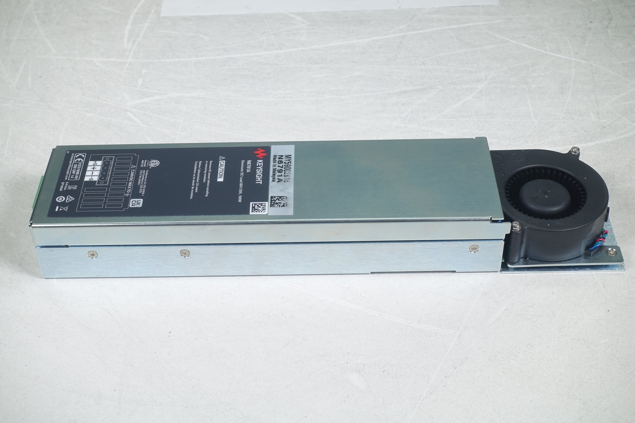 DC Electronic Load Modules / 1U Height / Single-wide / 60V / 20A / 100W Keysight Used N6791A - Actual Instrument - Image 6