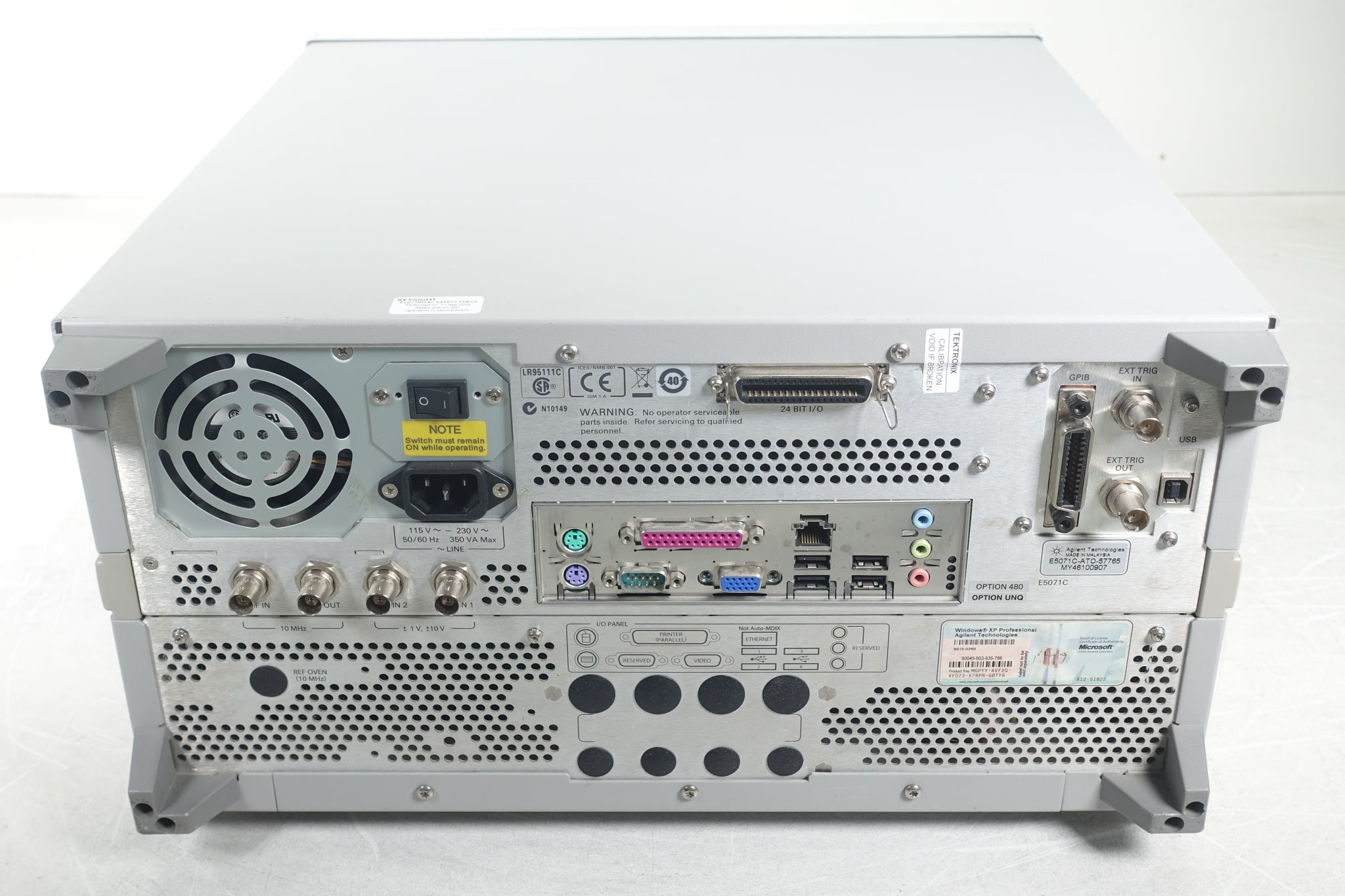 Keysight Used E5071C-480 - Actual Instrument - Image 3