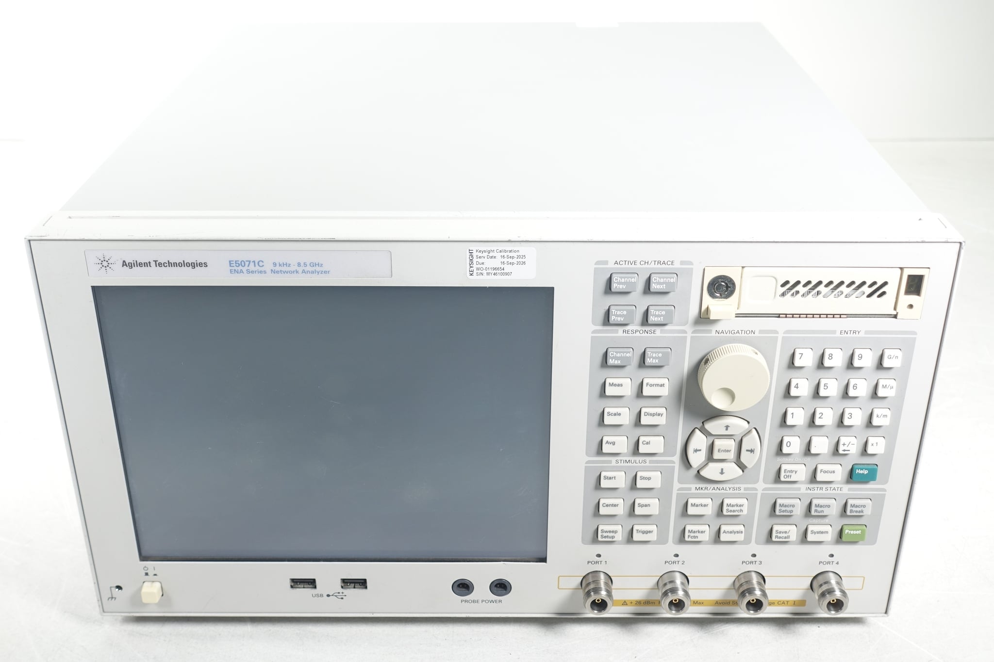 Keysight Used E5071C-480 - Actual Instrument - Image 2
