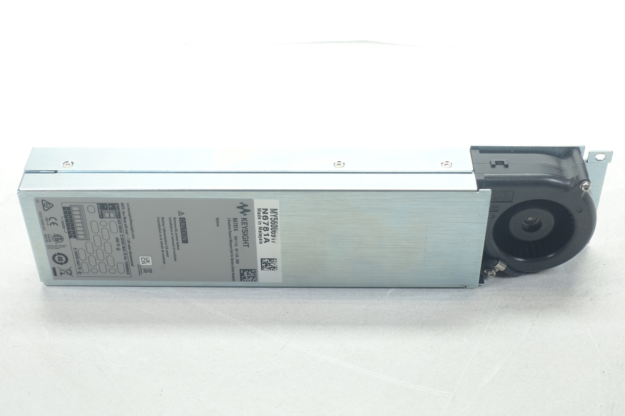 Source & Measure Unit for Battery Drain Analysis / 2-Quadrant / 20V, ±1A or 6V, ±3A / 20W Keysight Used N6781A - Actual Instrument - Image 1